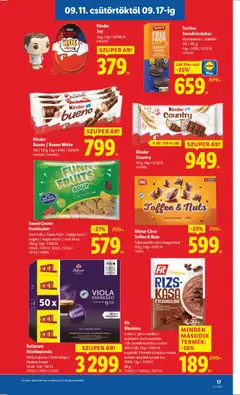 Lidl akciós ujság - amely érvényes a következő dátumtól: 11.09.2025 | Oldal: 17