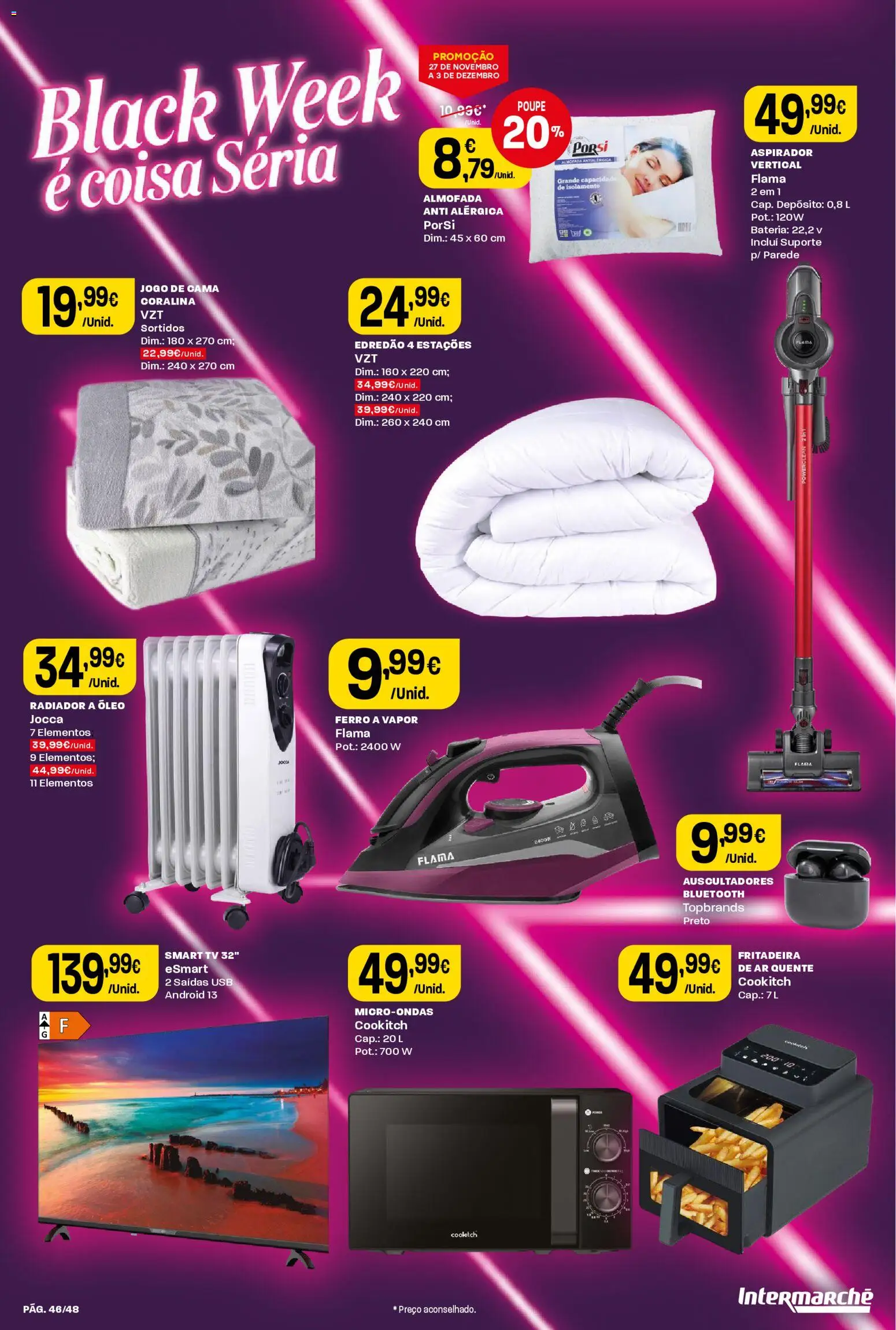 Intermarché - Black Friday │ válido de 27.11.2025 | Página: 46 | Produtos: Isolamento, USB, Aspirador, Bateria