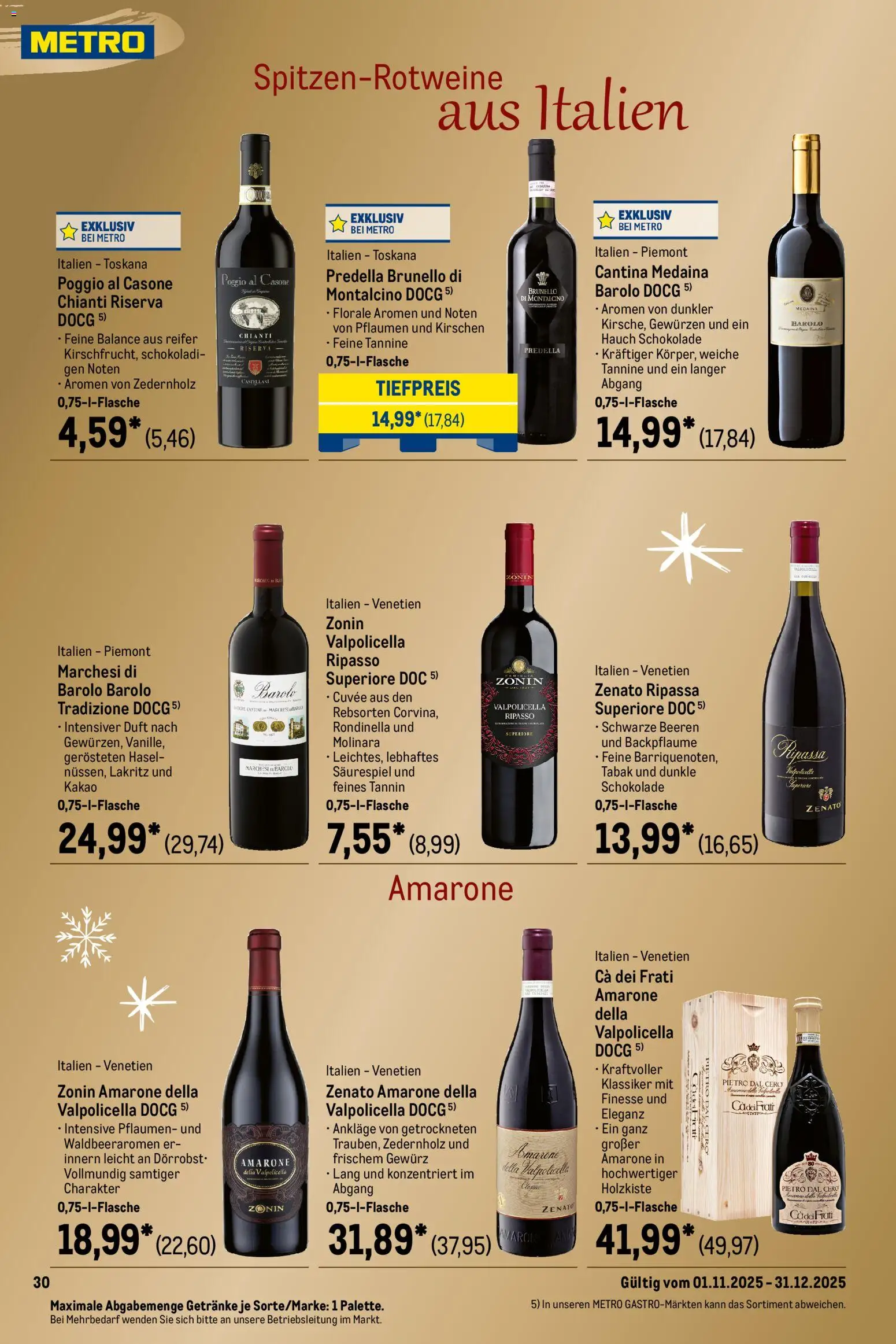 Metro Saisonkatalog Festliche Momente – gültig ab 01.11.2025 | Seite: 30 | Produkte: Pflaumen, Schokolade, Duft, Kirschen