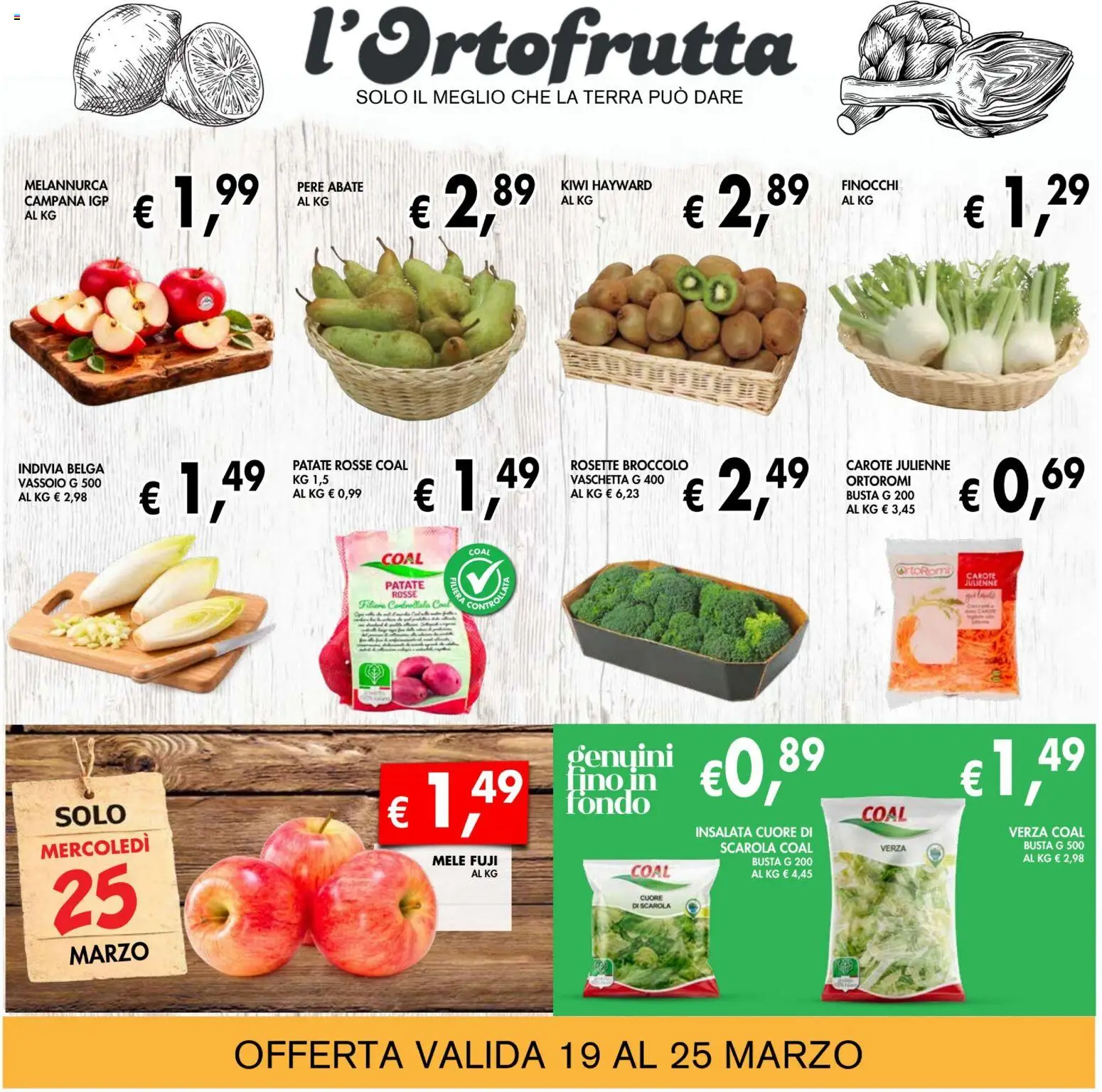 Volantino Coal del 12.03.2026 | Pagina: 3 | Prodotti: Insalata, Carote, Finocchi, Terra