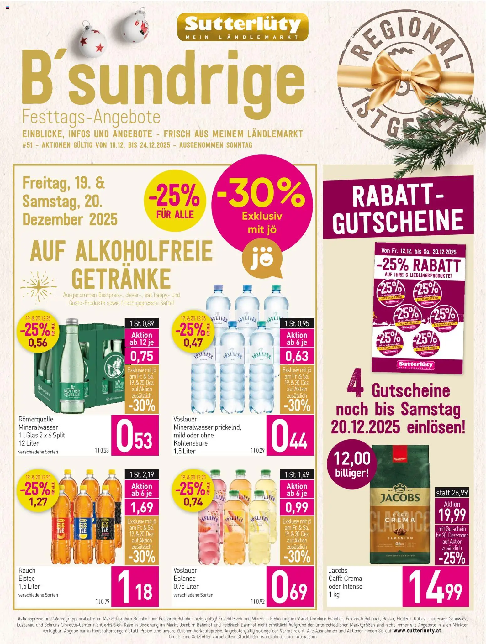 Sutterlüty Flugblatt gültig ab 18.12.2025 | Seite: 5 | Produkte: Wurst, Käse