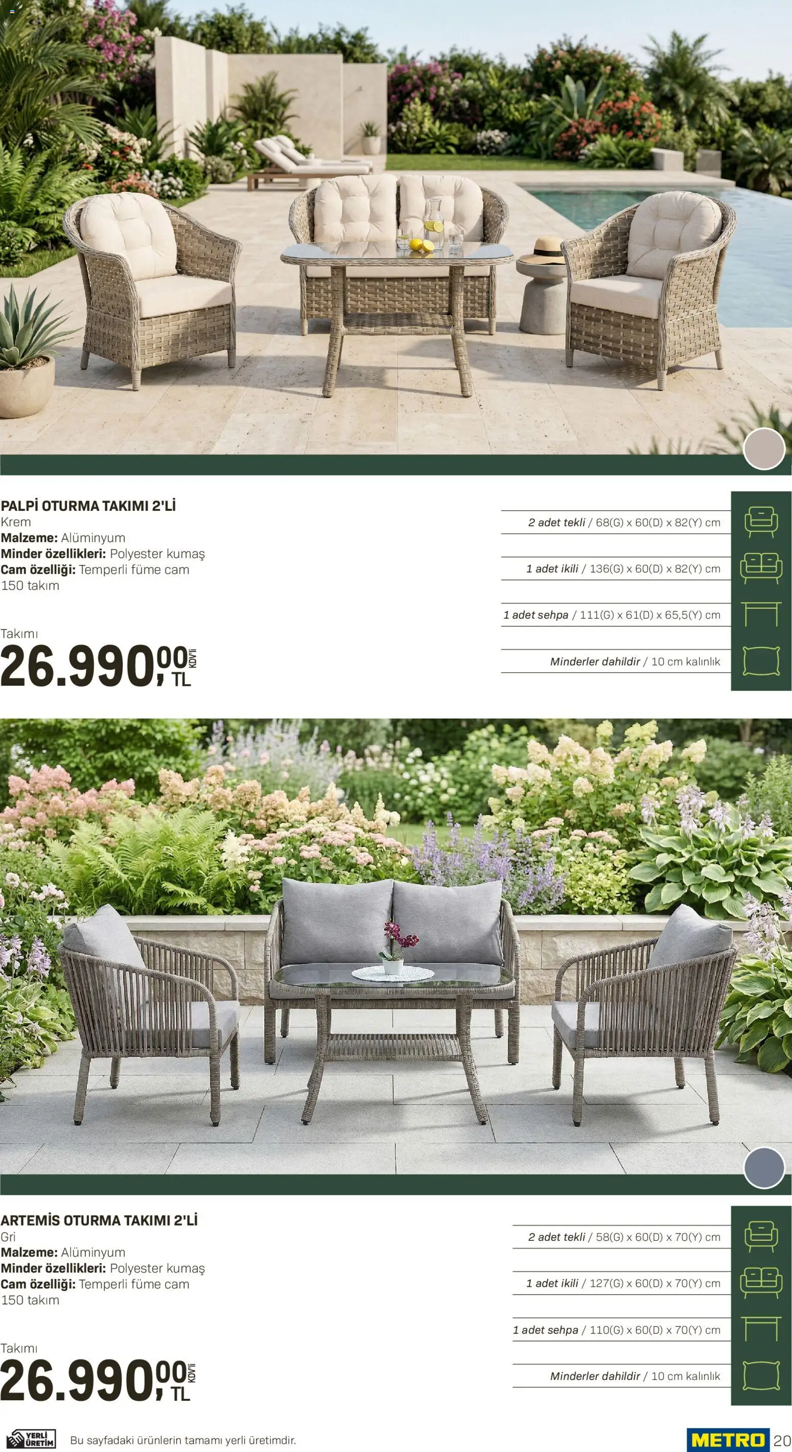 Metro - Açık Hava Çözümleri - 10.04.2026 tarihinden itibaren geçerlidir | Sayfa: 20 | Ürünler: Krem