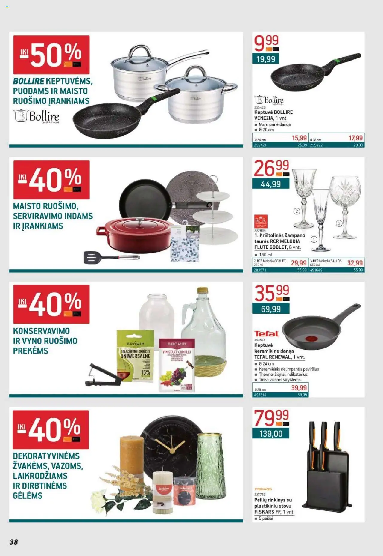 ERMITAŽAS leidinys│galioja nuo 01.07.2025 | Puslapis: 38 | Prekių: Keptuvė