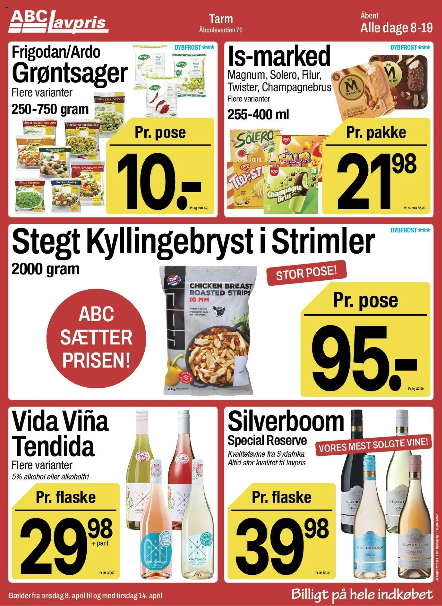 Abc Lavpris tilbudsavis – gyldig fra 08.04.2026 | Side: 3 | Produkter: Porrer, Ærter