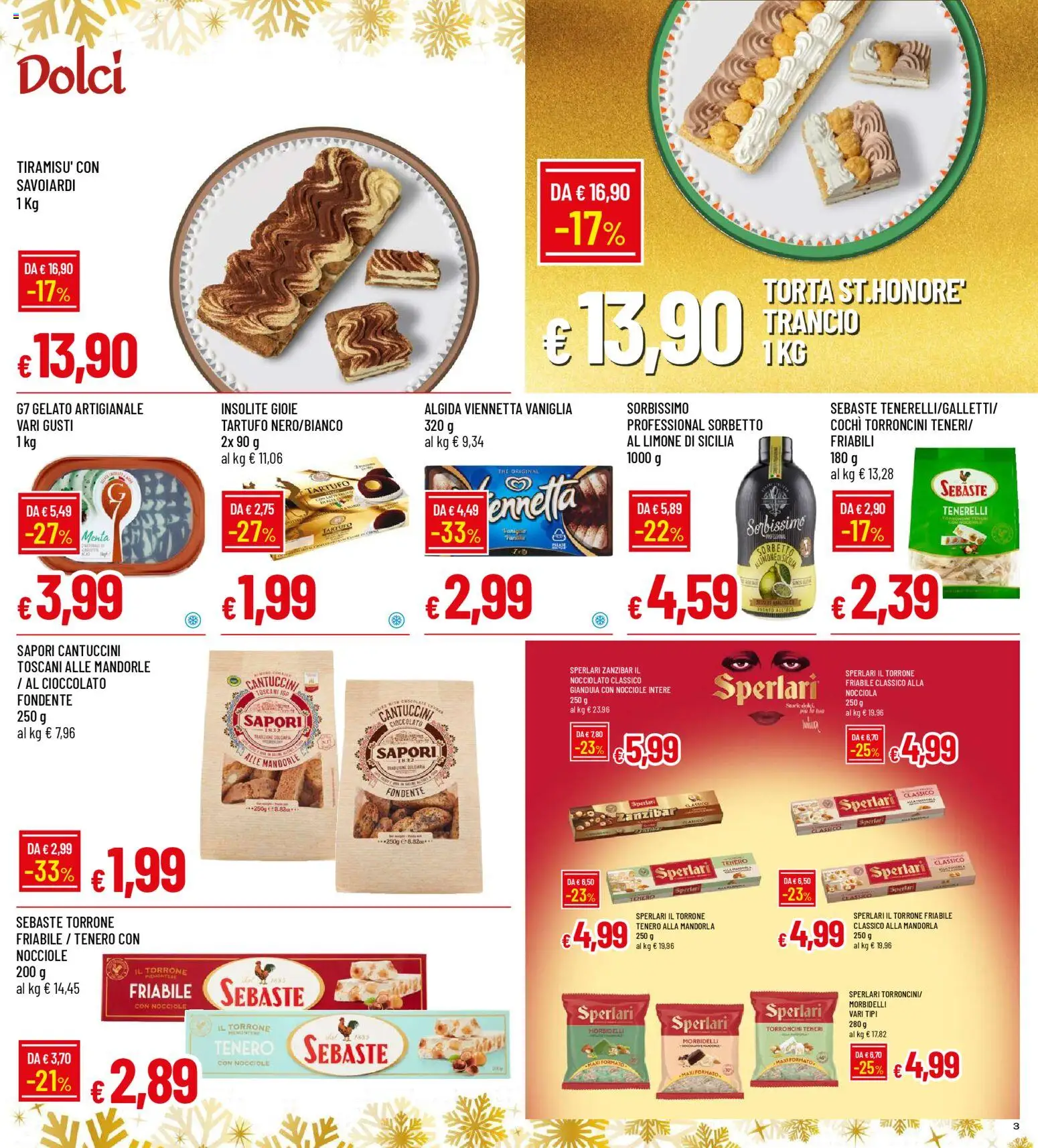 Volantino Famila del 15.12.2025 | Pagina: 3 | Prodotti: Cioccolato, Sorbetto, Nocciole, Menta