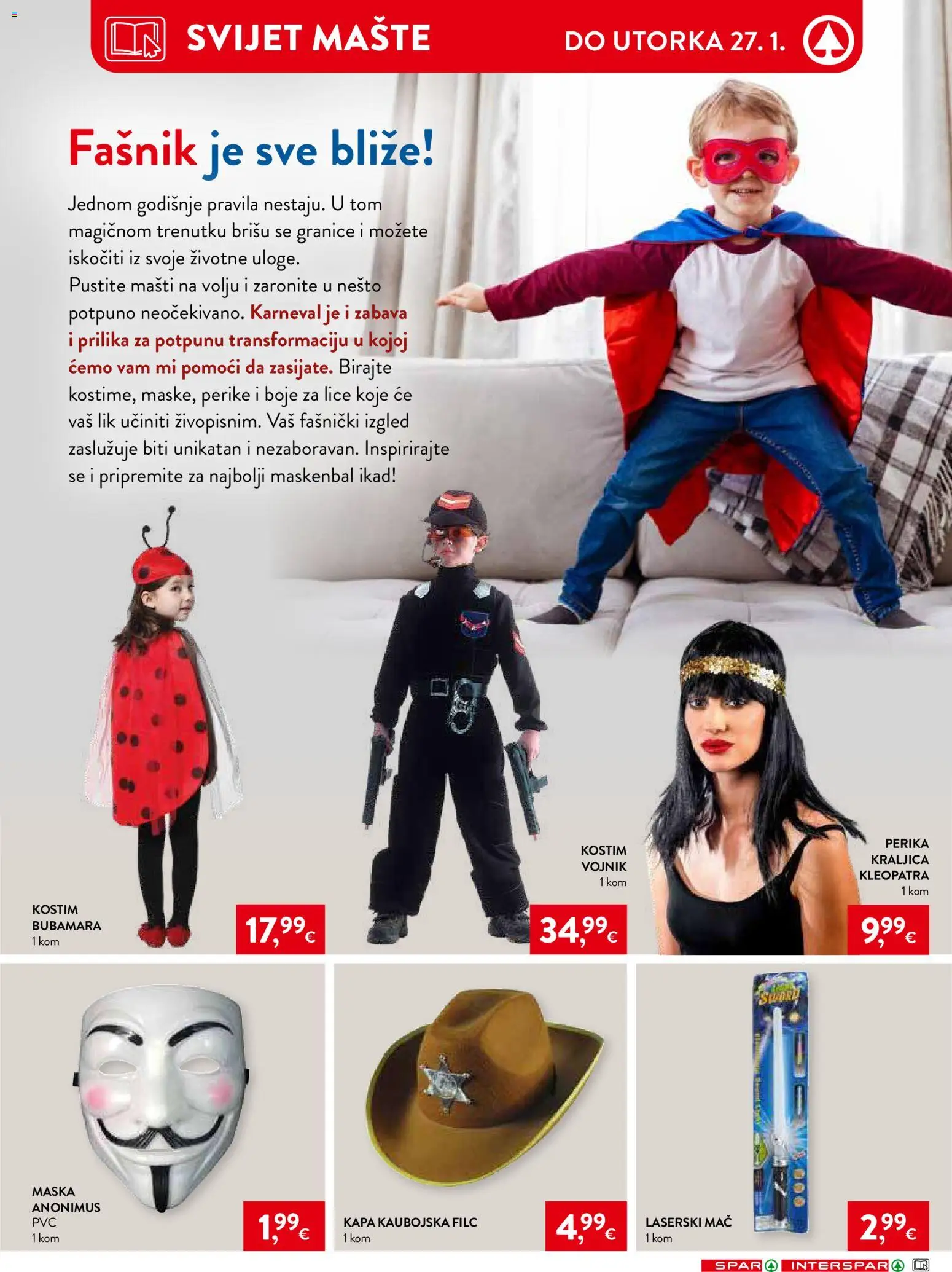 Spar katalog | vrijedi od 14.01.2026 | Stranica: 37 | Proizvodi: Maska, Kapa