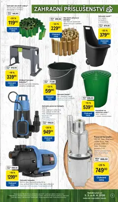 Náhled letáku Zahradní ponorné čerpadlo, 400 W, max. dopravní výška 5 m, max. průtok 10 000 l/h, max. hloubka ponoru 7 m od 03.03.2026 | Strana: 5