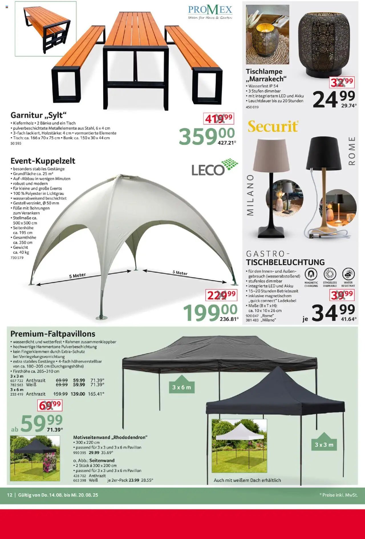 Selgros  Non Food - gültig ab dem 14.08.2025 | Seite: 12 | Produkte: Gewicht, Tisch, Ladekabel
