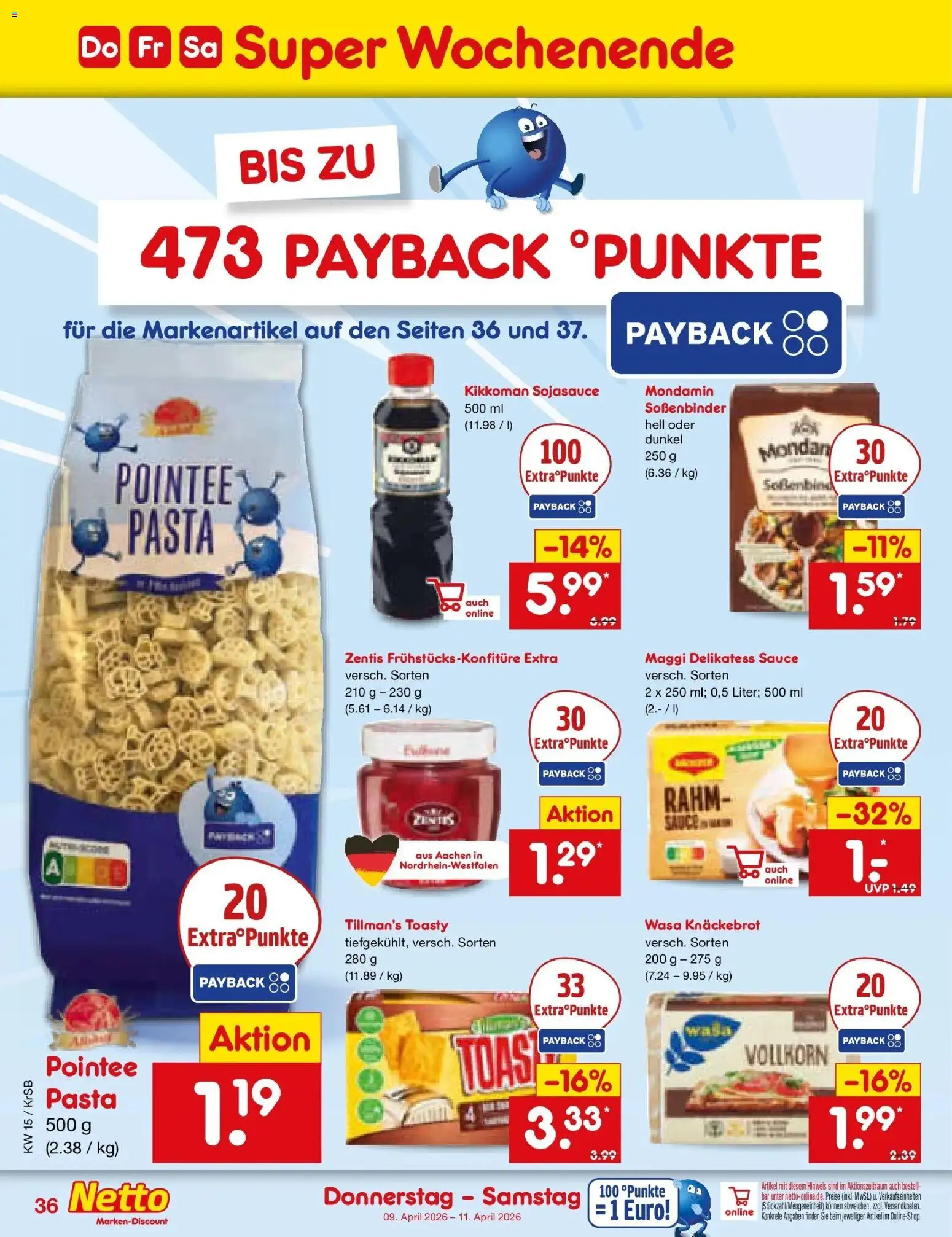 Netto Marken-Discount Prospekt Jüchen	 – gültig ab 05.04.2026 | Seite: 52 | Produkte: Maggi, Wasa knackebrot, Pasta
