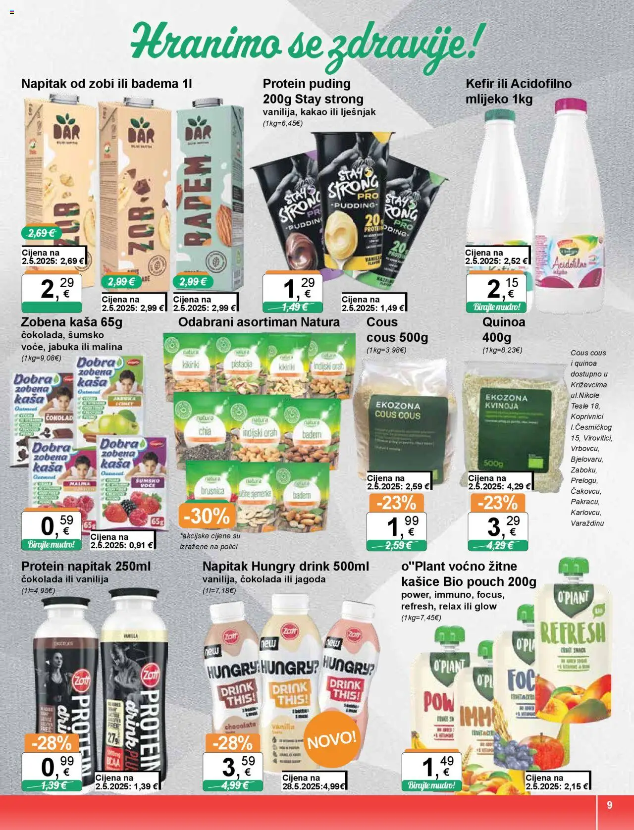 KTC katalog | vrijedi od 05.06.2025 | Stranica: 9 | Proizvodi: Protein puding, Čokolada, Puding, Orah