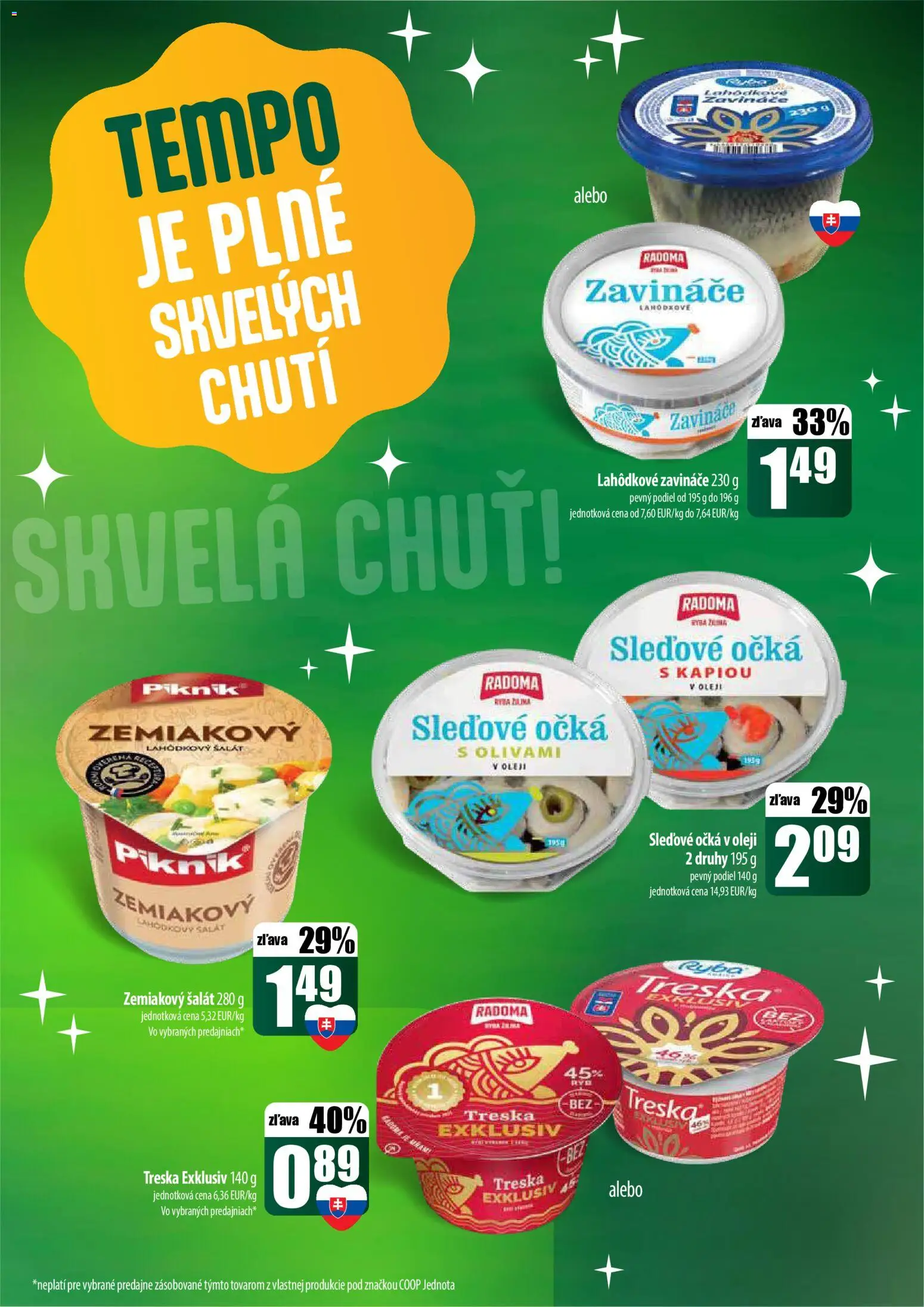 Nové COOP Jednota akcie – leták je platný od 18.12.2025 | Strana: 13 | Produkty: Olej, Šalát, Treska