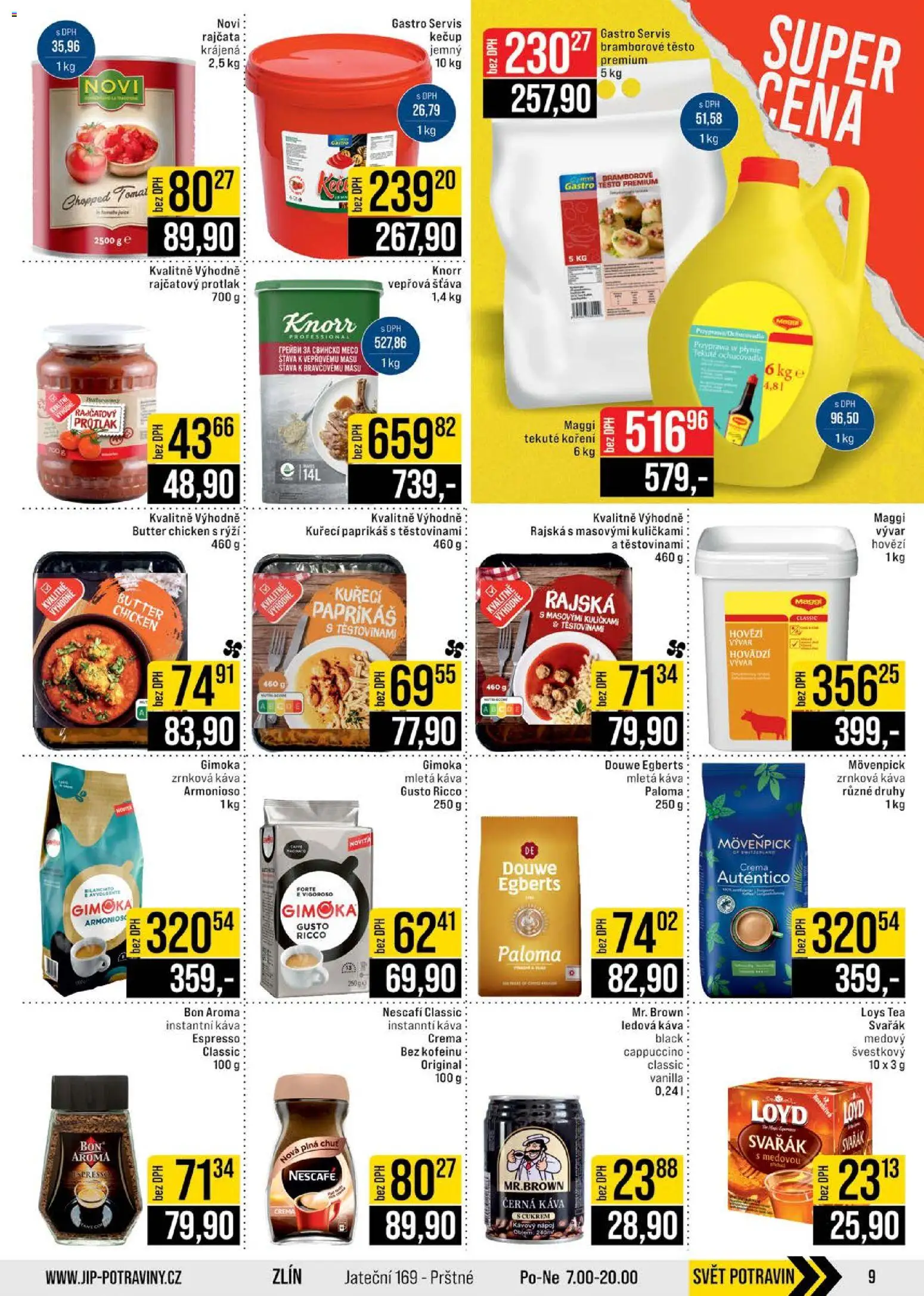 Jip leták - Cash & Carry od 02.01.2026 | Strana: 9 | Produkty: Ledová káva, Knorr, Koření, Douwe Egberts