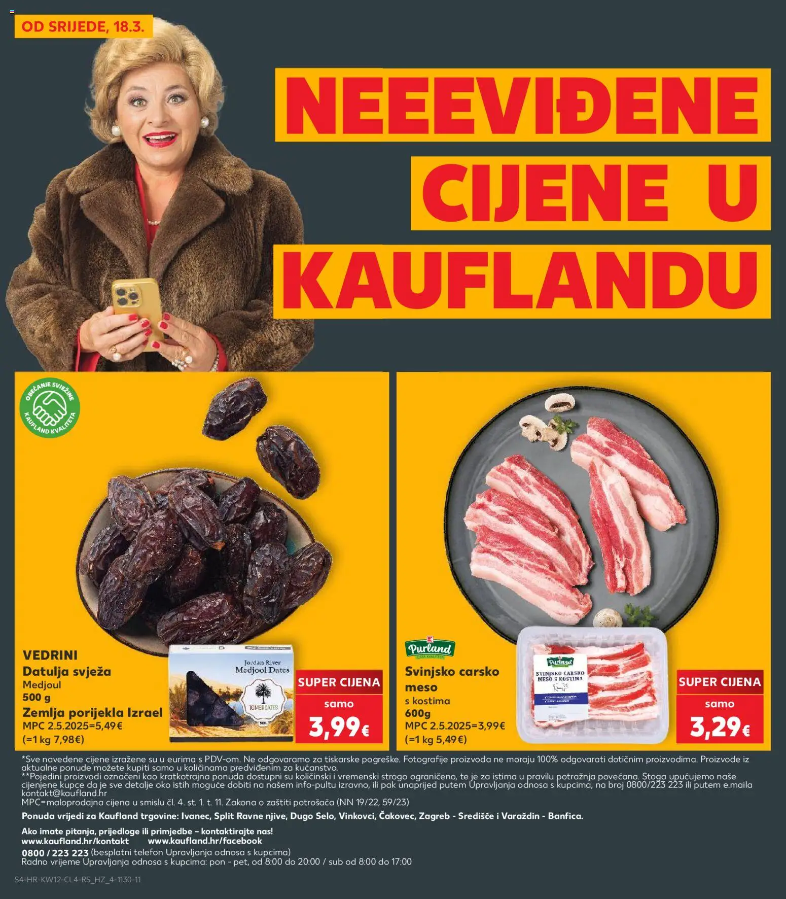 Kaufland HR akciós ujság - amely érvényes a következő dátumtól: 18.03.2026 | Oldal: 4 | Termékek: Telefon