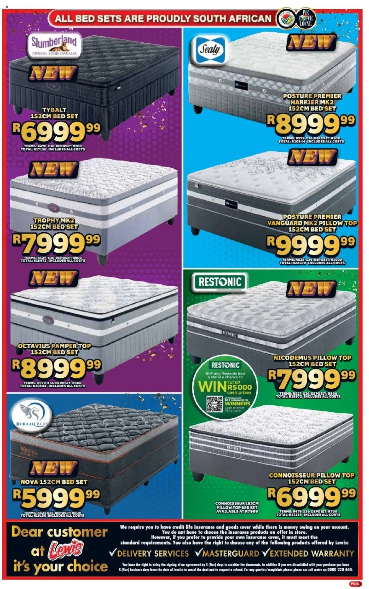 Lewis Stores Specials │ valid from 11.08.2025 | Page: 9 | Products: Cover, Phone, Bed, Pillow