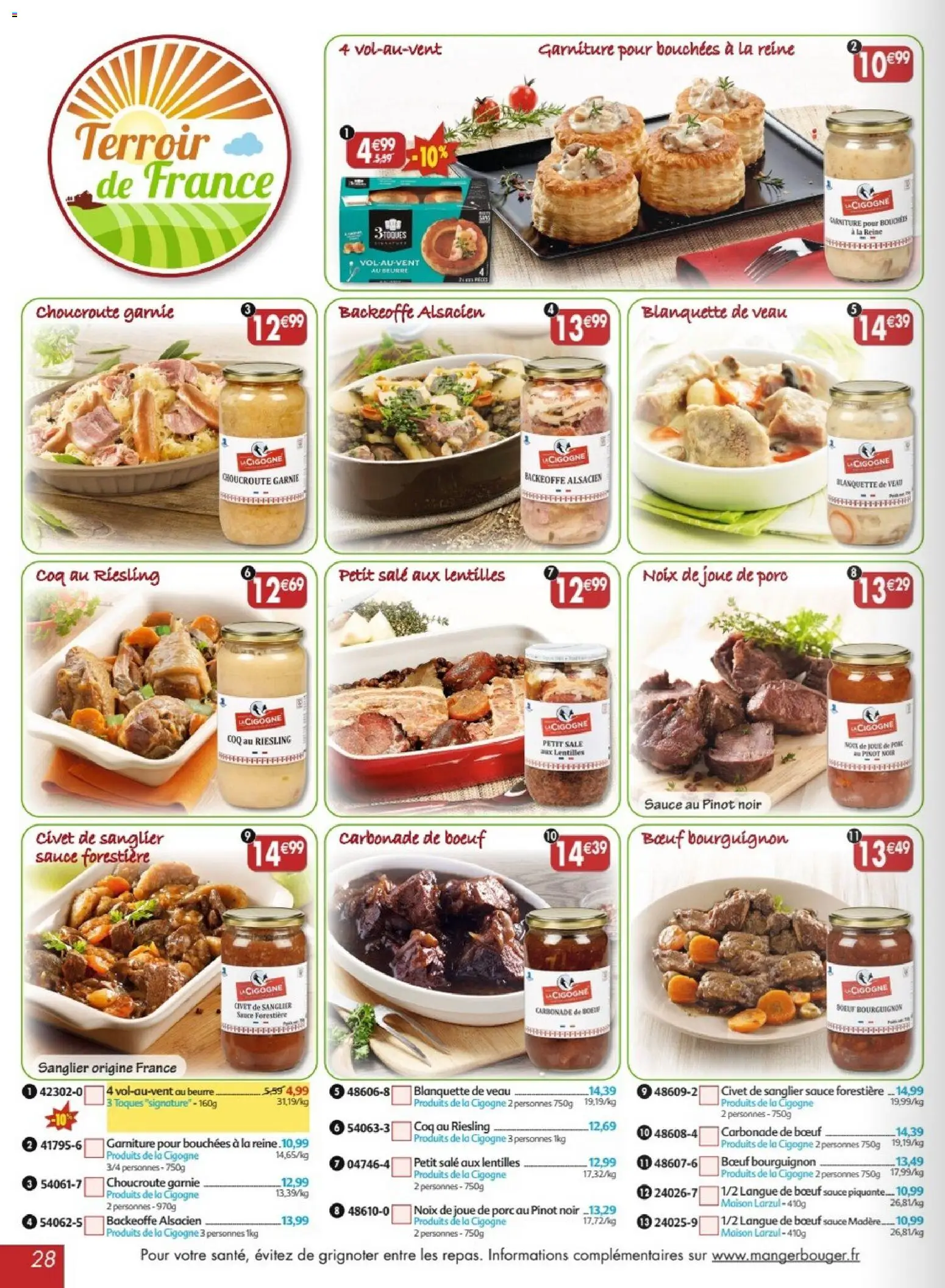 {H1} | Page: 28 | Produits: Noix de joue de porc, Joue de porc, Porc, Noix