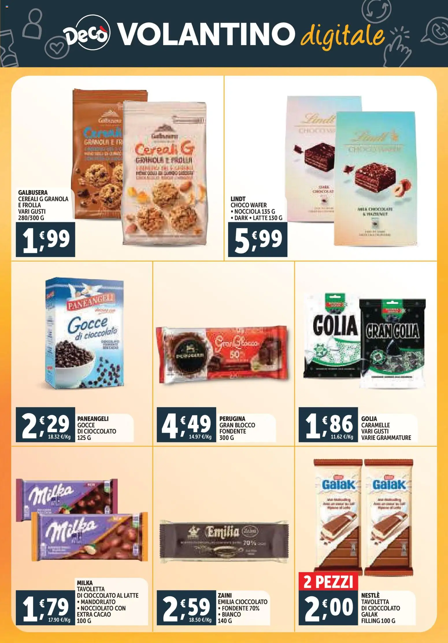 Volantino Decò del 20.11.2025 | Pagina: 26 | Prodotti: Cioccolato, Caramelle, Colla, Cacao
