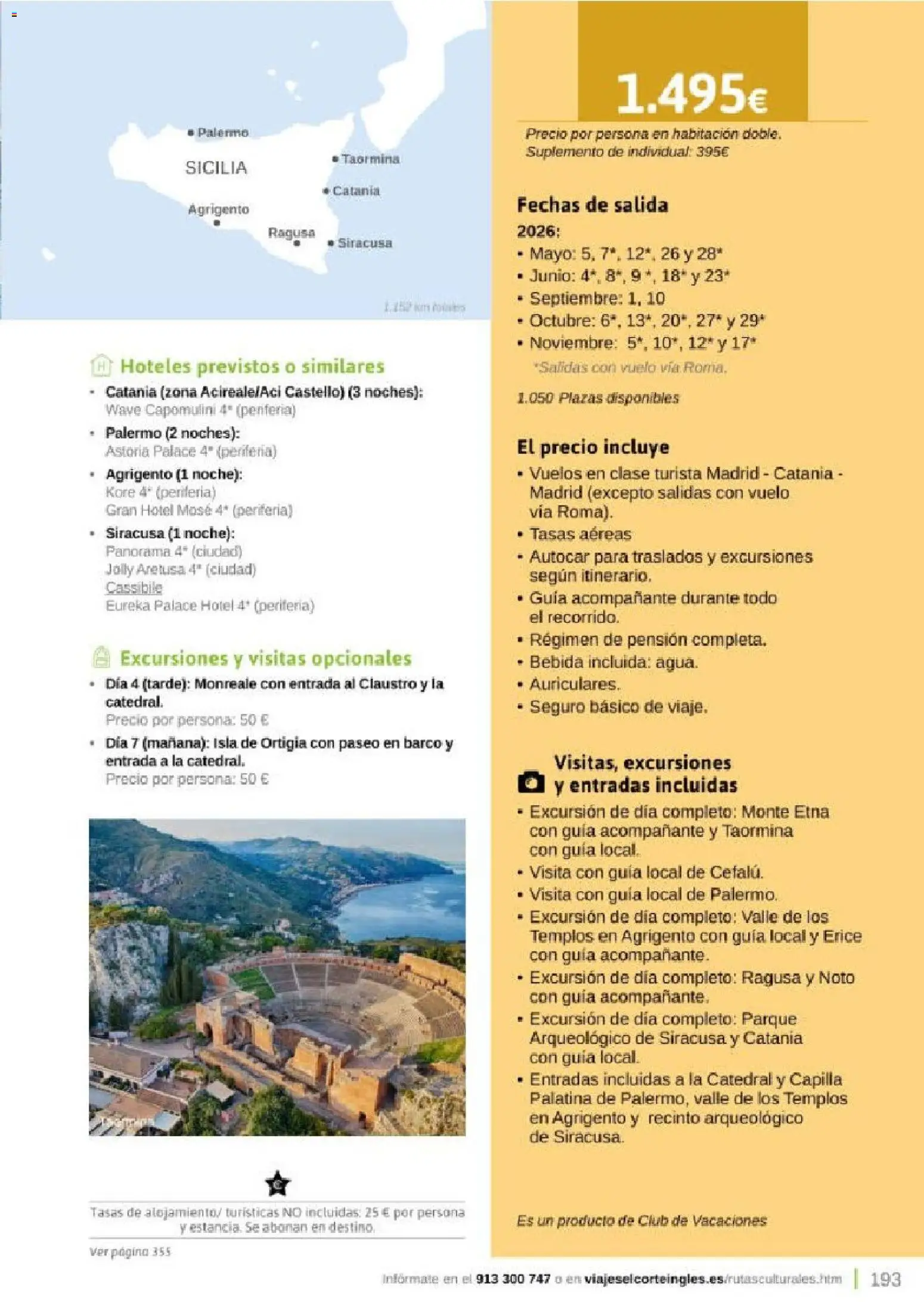 Viajes El Corte Inglés Rutas Culturales de la Comunidad de Madrid │ válido desde el 01.04.2026 | Página: 193