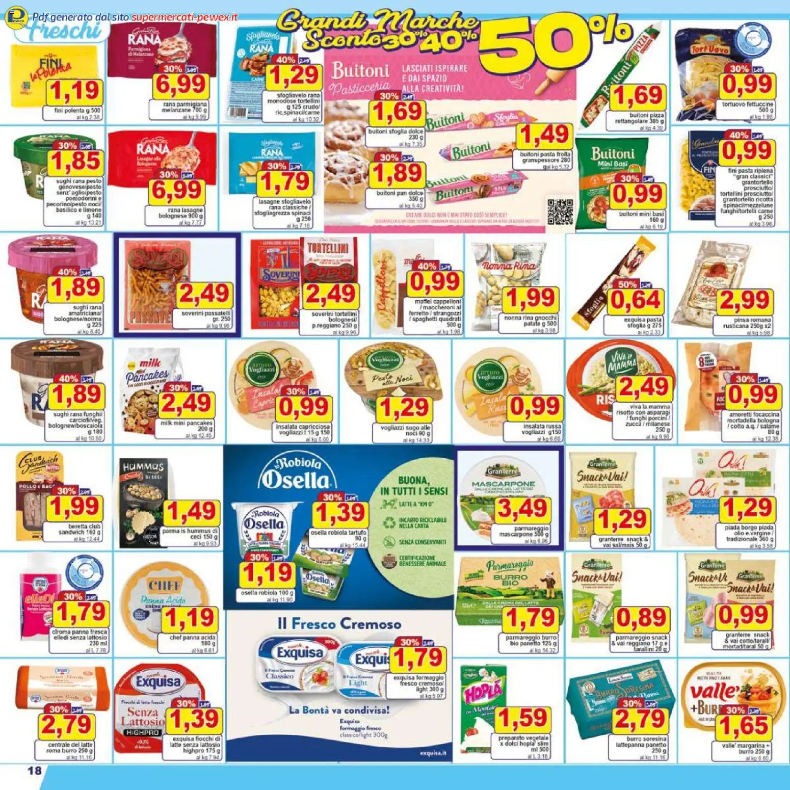 Volantino Pewex del 07.11.2025 | Pagina: 18 | Prodotti: Pizza, Aglio, Funghi, Insalata russa