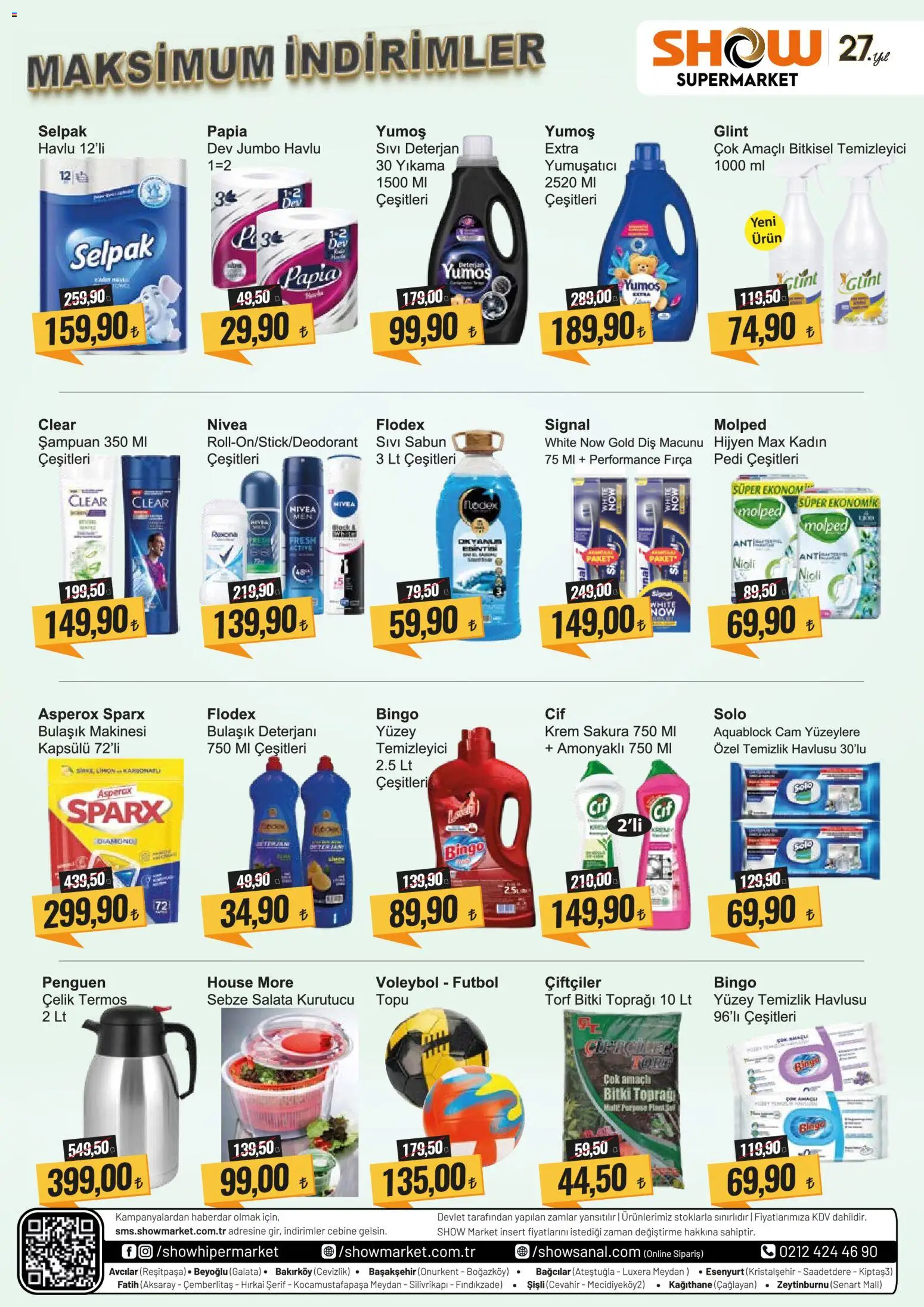 Show Market Katalog - 03.04.2026 tarihinden itibaren geçerlidir | Sayfa: 5 | Ürünler: Şampuan, Fırça, Bulaşık deterjanı, Termos