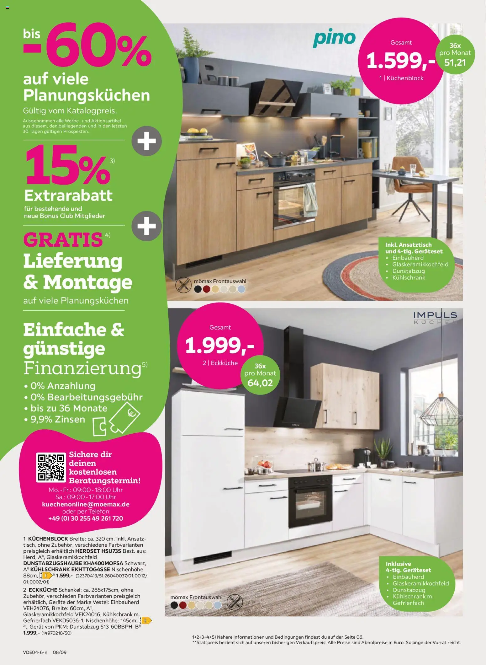 Mömax Prospekt 	 – gültig ab 20.04.2026 | Seite: 8 | Produkte: Küchenblock, Dunstabzug, Kuchen, Uhr