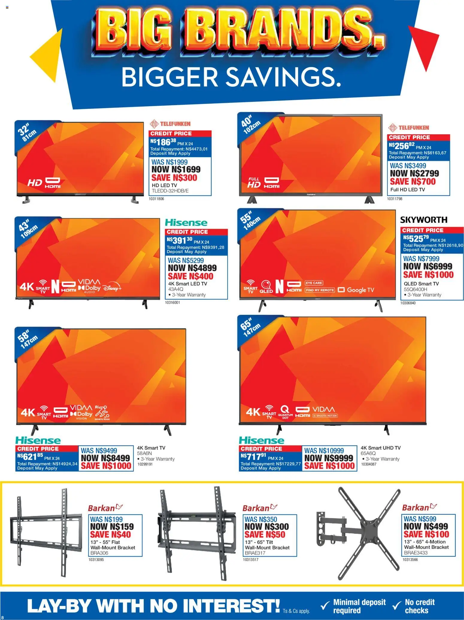 New OK Furniture catalogue – valid from 16.03.2026 | Page: 8 | Products: Audio, TV, Remote, Ham