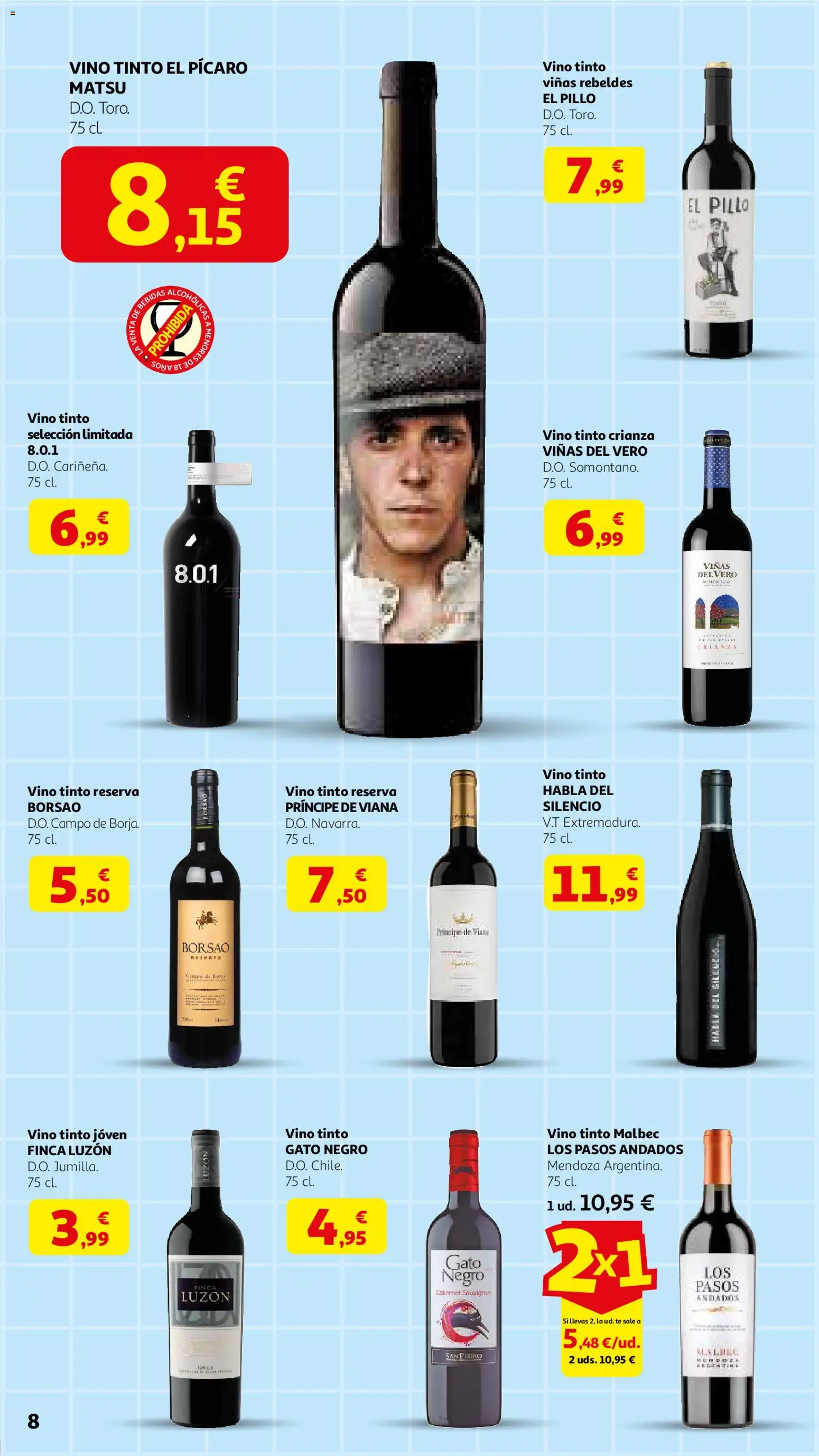 Alcampo - Dia del Padre │ válido desde el 04.03.2026 | Página: 8 | Productos: Vino, Té