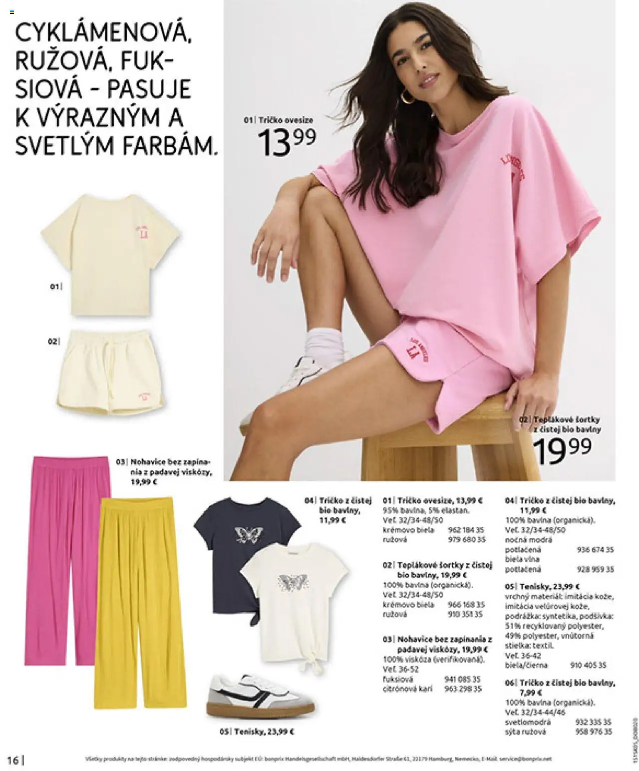 Bonprix katalóg dovolenkové essential kúsky │ platný od 17.06.2025 | Strana: 18 | Produkty: Tričko, Nohavice