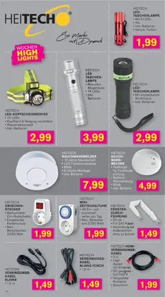 KODi Prospekt 	 ab 19.01.2026 gültig | Seite: 10 | Produkte: Kabel, Batterien, Batterie, Lampe