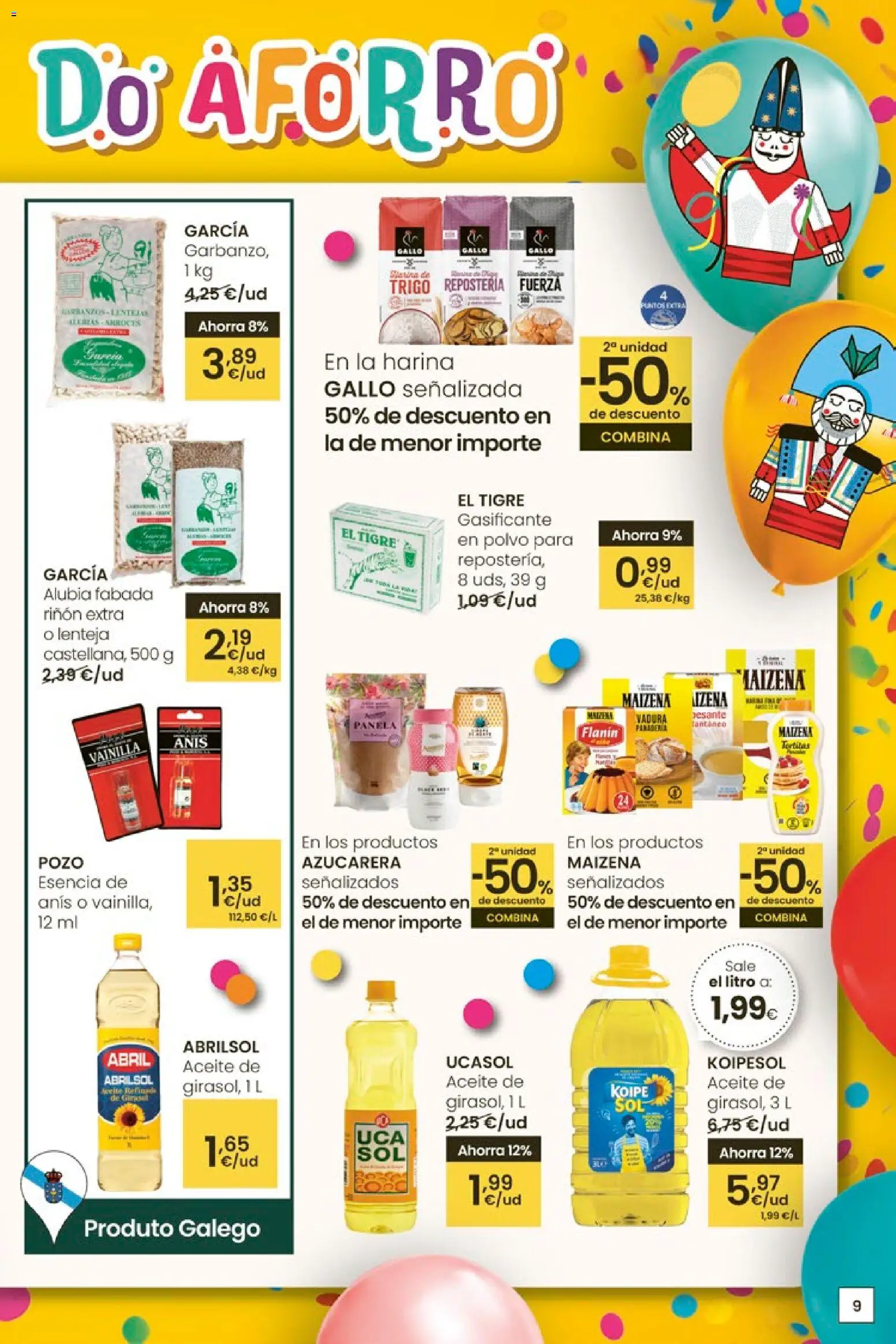 Eroski - Entroido do aforro │ válido desde el 29.01.2026 | Página: 9 | Productos: Polvo, Aceite