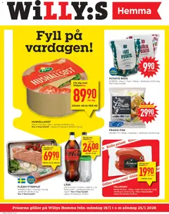 Willys - erbjudanden Hemma - Förhandsvisning av reklamblad från butik Willys aktuell från 19.01.2026