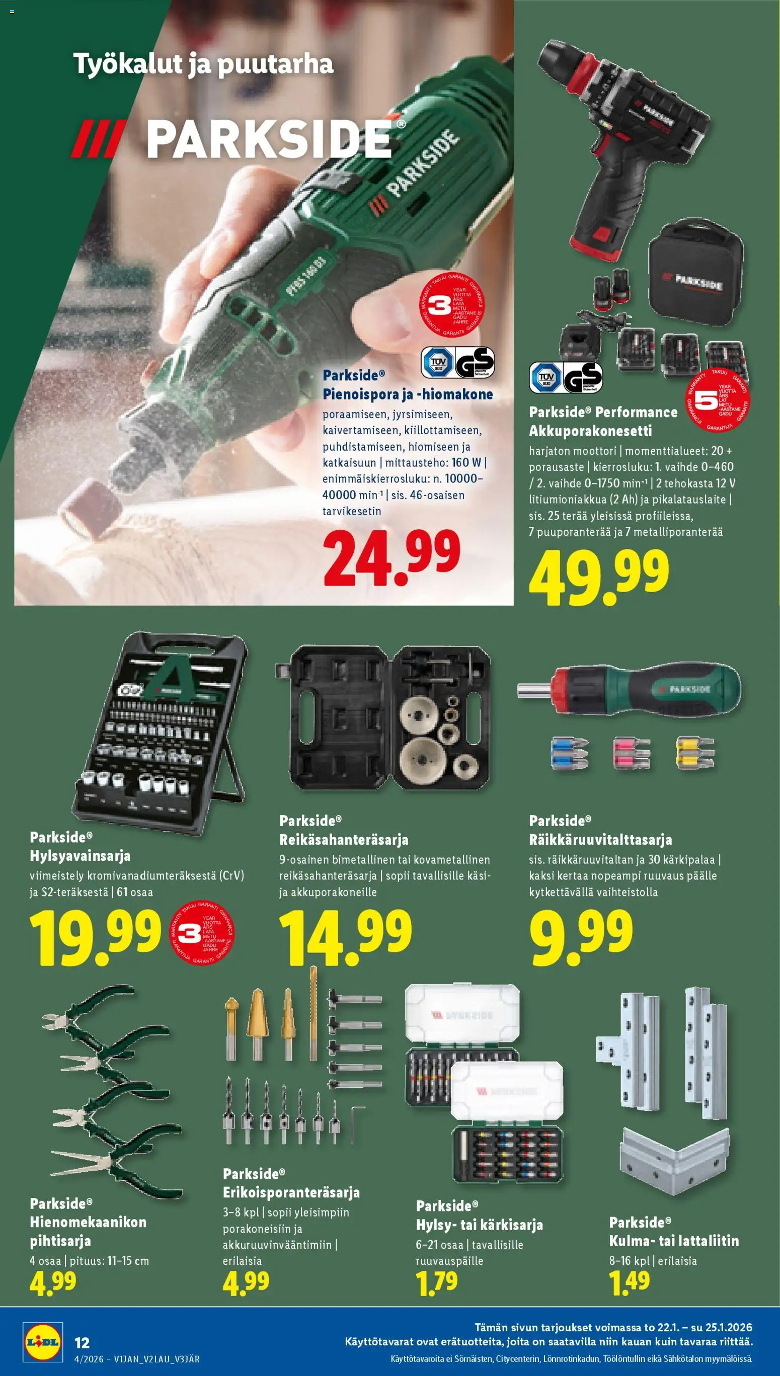 Lidl tarjoukset - Helsinki – voimassa 22.01.2026 alkaen | Sivu: 16 | Tuotteet: Hiomakone
