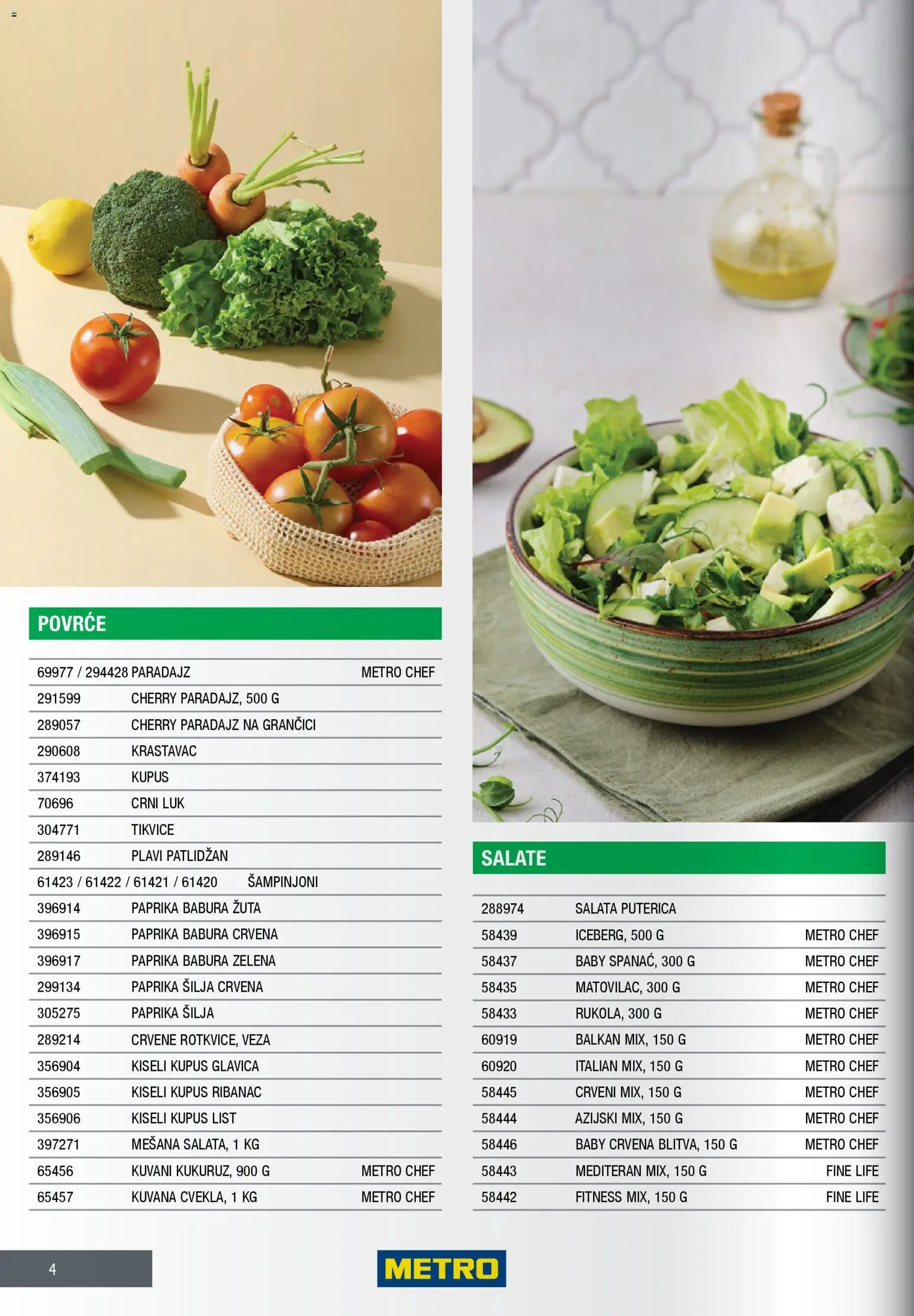 Metro katalog - važi od 28.11.2025 | Strana: 4 | Proizvode: Krastavac, Paprika, Kupus, Paradajz