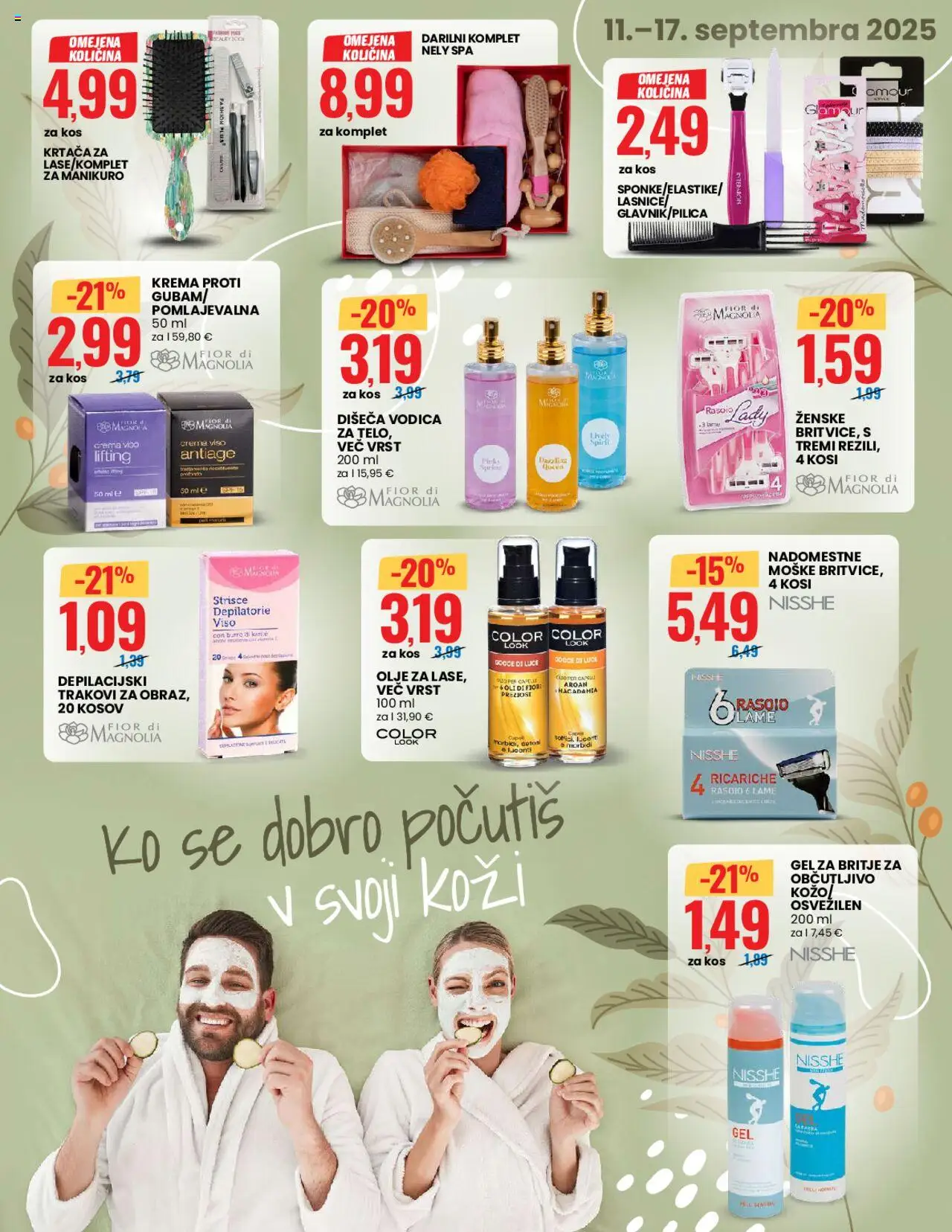 Novi Eurospin katalog ponudbe – veljaven od 11.09.2025 | Stran: 11 | Izdelki: Gel za britje, Kos, Krtaca, Olje