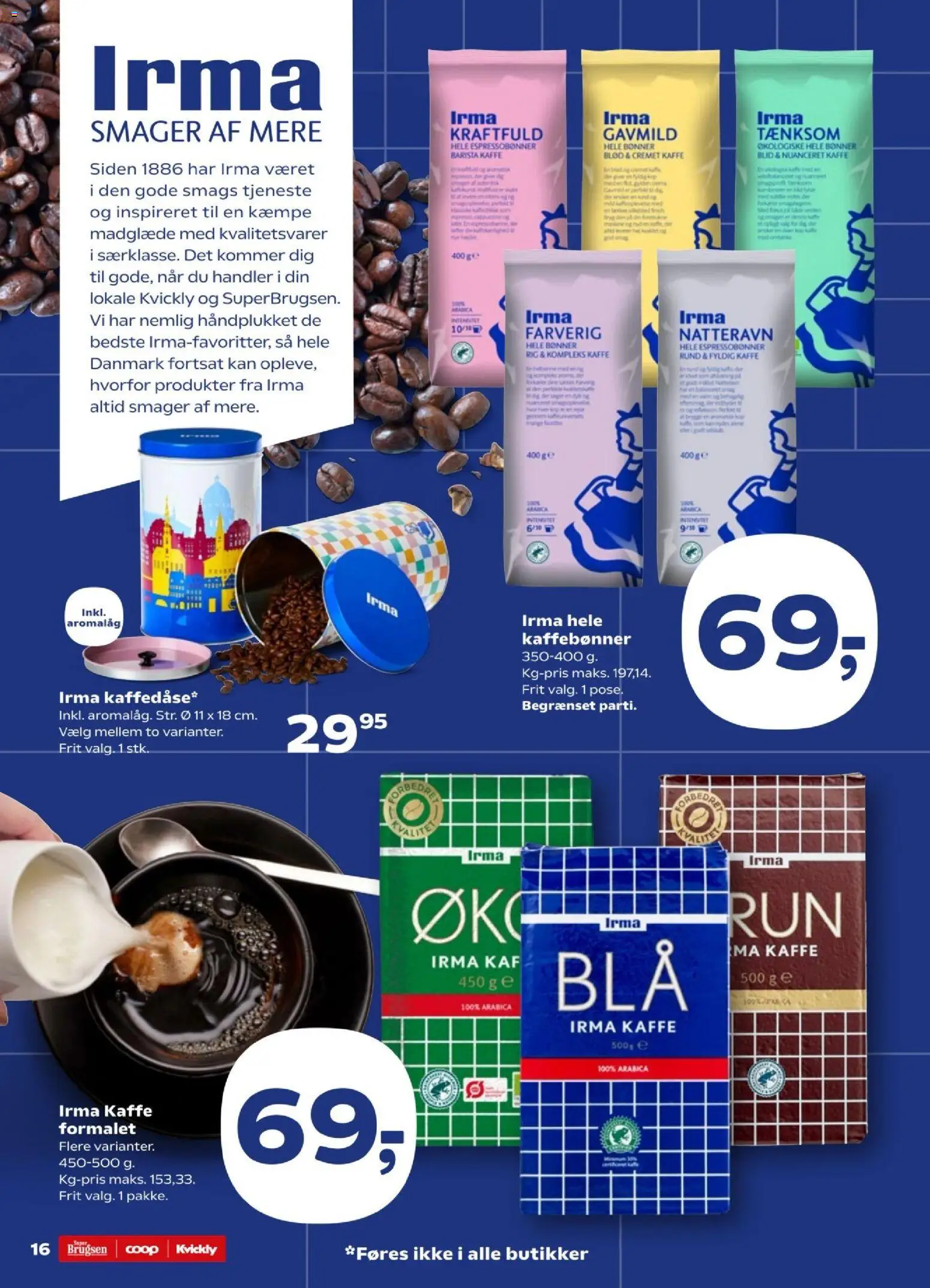 Super Brugsen tilbudsavis – gyldig fra 30.01.2026 | Side: 18 | Produkter: Kaffe, Bønner