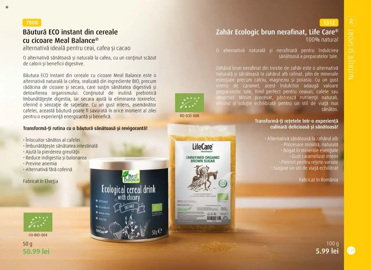 Noul catalog Life Care – valabil de la 01.10.2025 | Pagină: 141 | Produse: Cafea, Cereale, Cacao, Zahăr