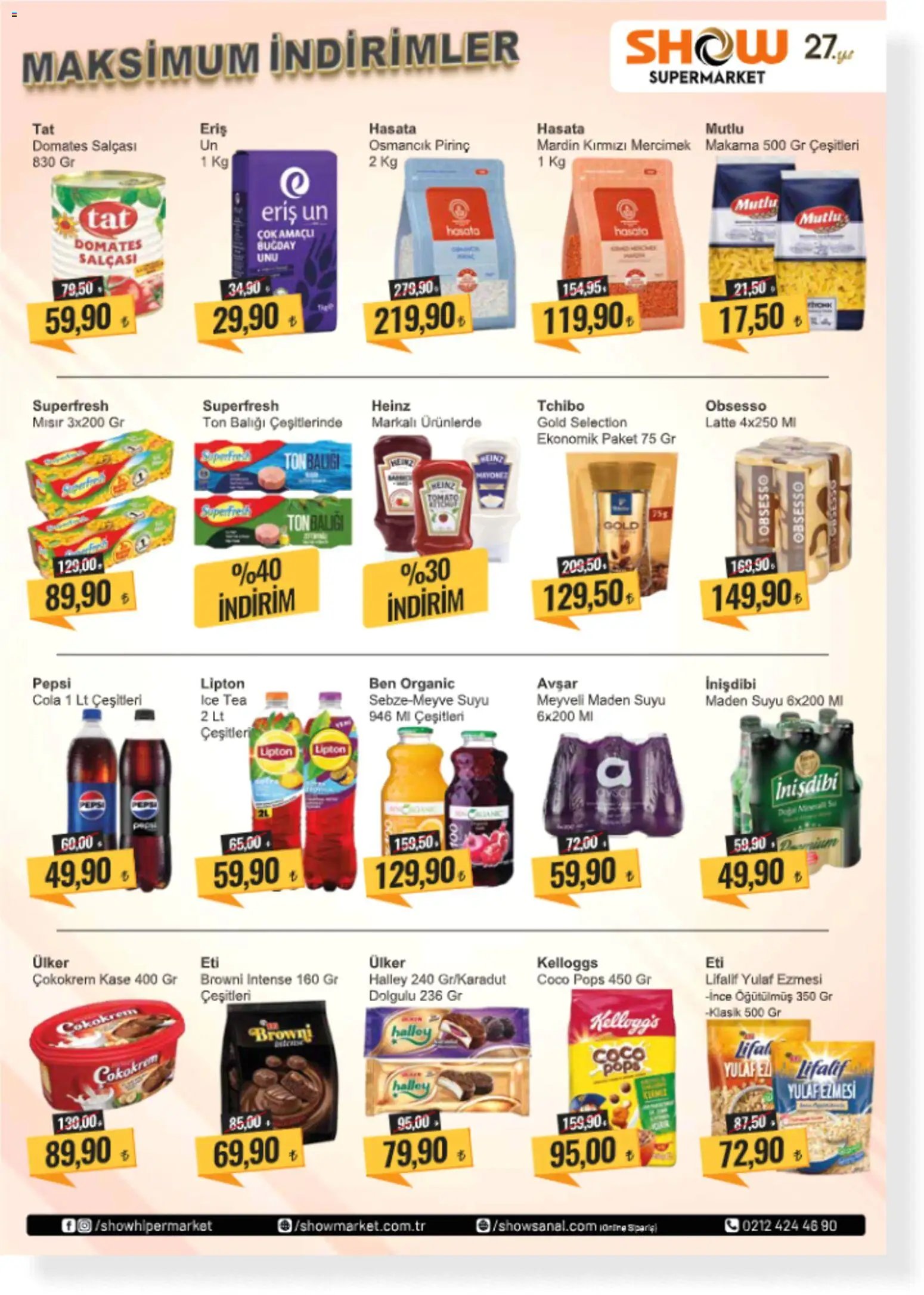 Show Market Katalog - 17.04.2026 tarihinden itibaren geçerlidir | Sayfa: 3 | Ürünler: Kaşe, Mayonez, Mısır, Maden suyu