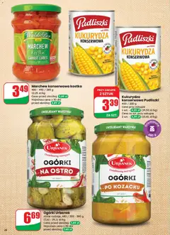 Pogląd oferty "Ogórki Urbanek NA OSTRO, różne rodzaje, 680 / 350 - 380 g" - ważna od 29.10.2025 | Strona: 26 | Produkty: Kukurydza, Ogórki, Warzywa
