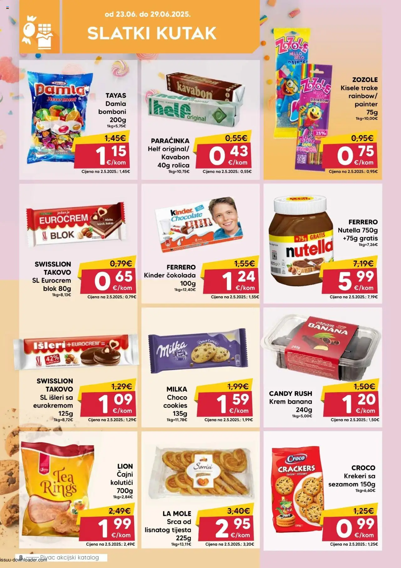 Pivac katalog | vrijedi od 23.06.2025 | Stranica: 8 | Proizvodi: Čajni kolutići, Čokolada, Krekeri, Kakao