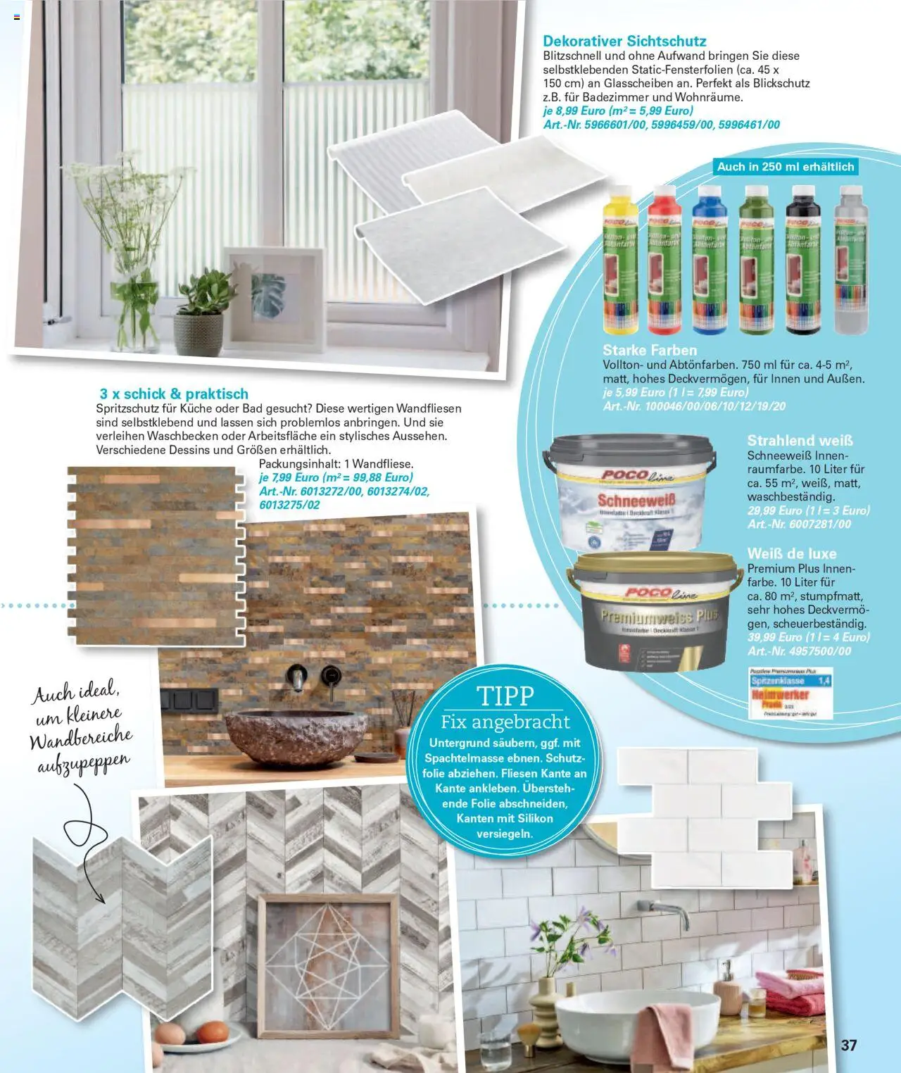 Poco Wohnwelt Herbst 2025 – gültig ab 01.09.2025 | Seite: 37 | Produkte: Waschbecken, Bad, Küche