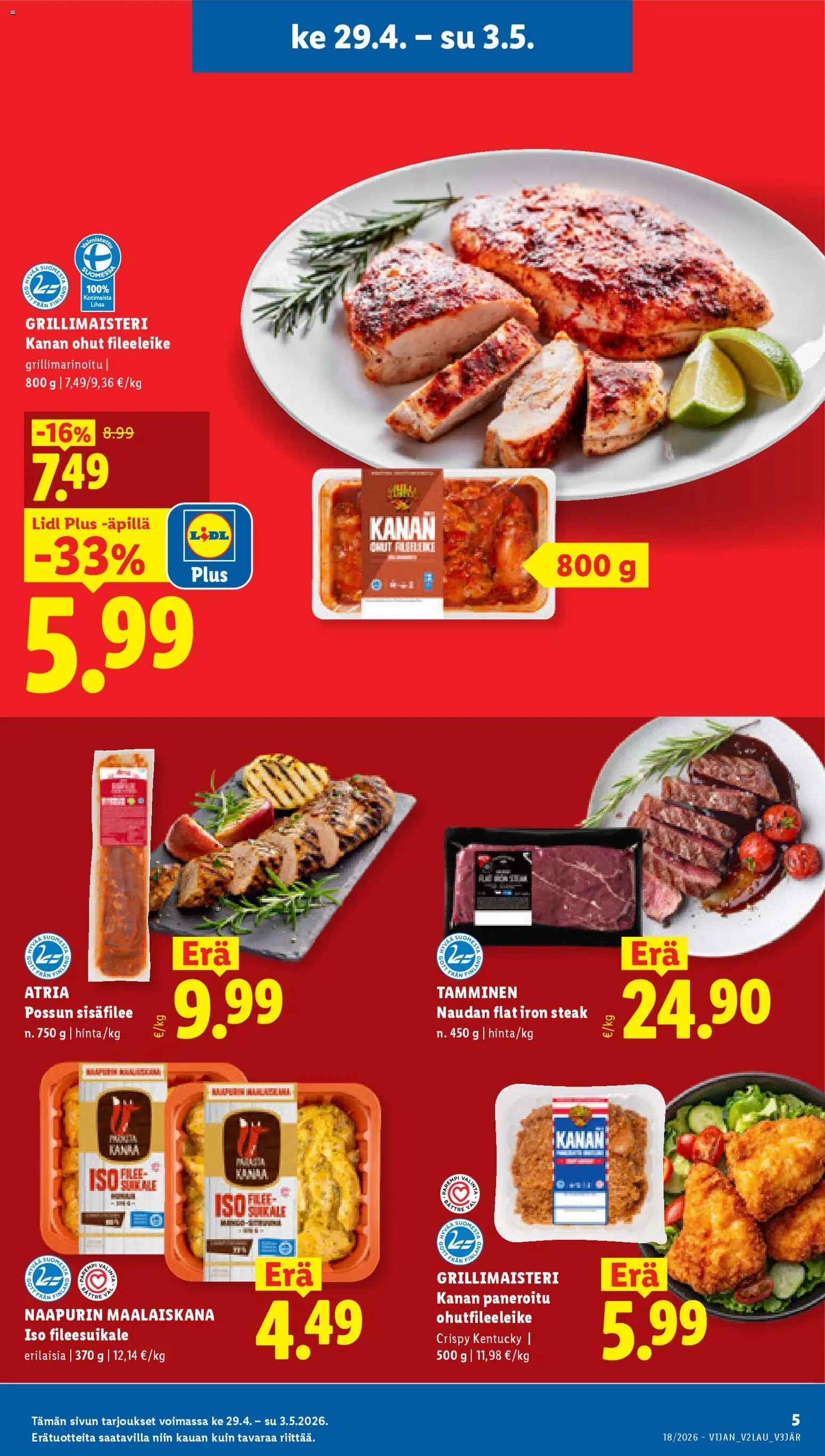 Lidl tarjoukset – voimassa 29.04.2026 alkaen | Sivu: 5