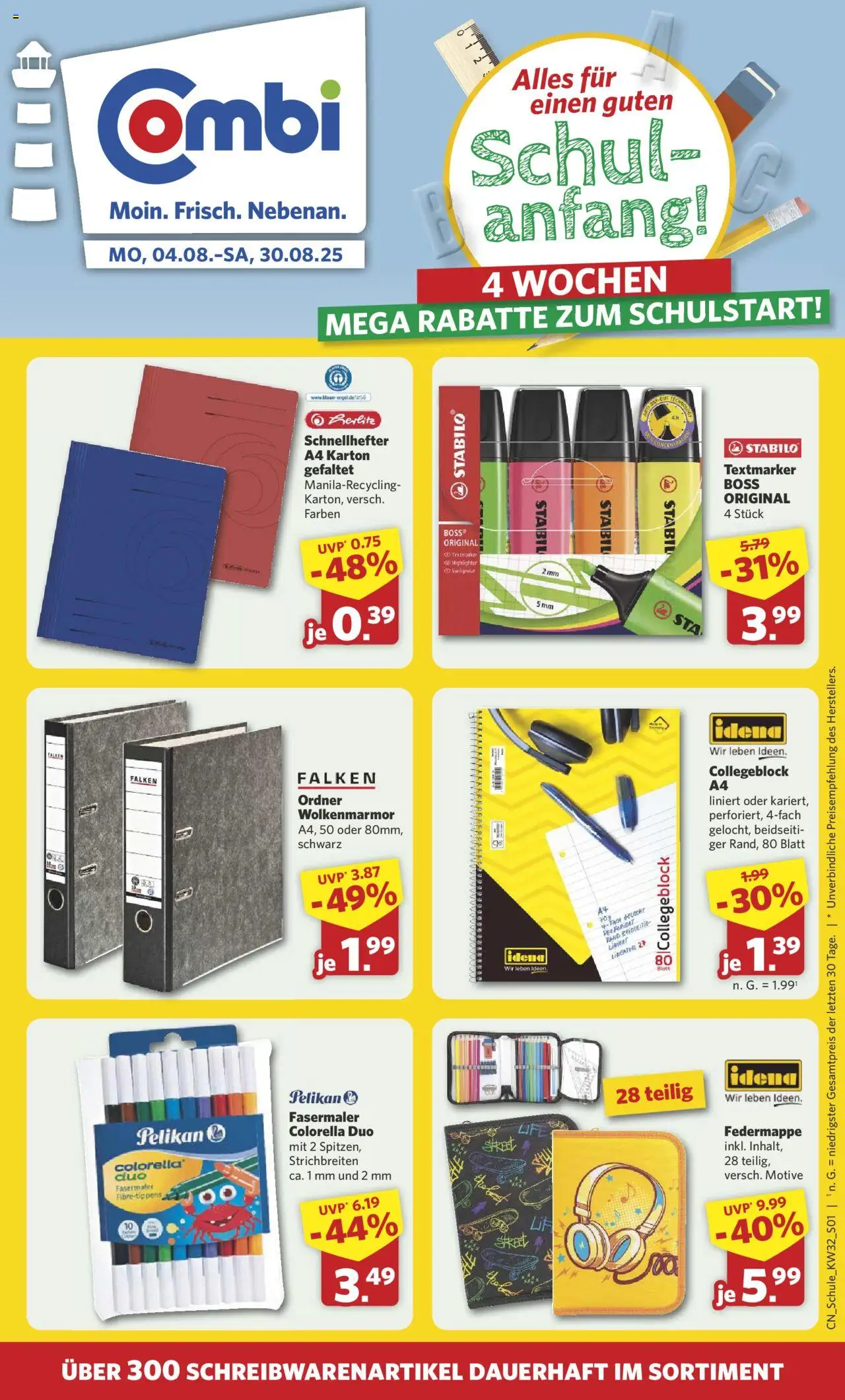 Combi Sonderangebote - gültig ab dem 03.08.2025 | Seite: 1 | Produkte: Highlighter