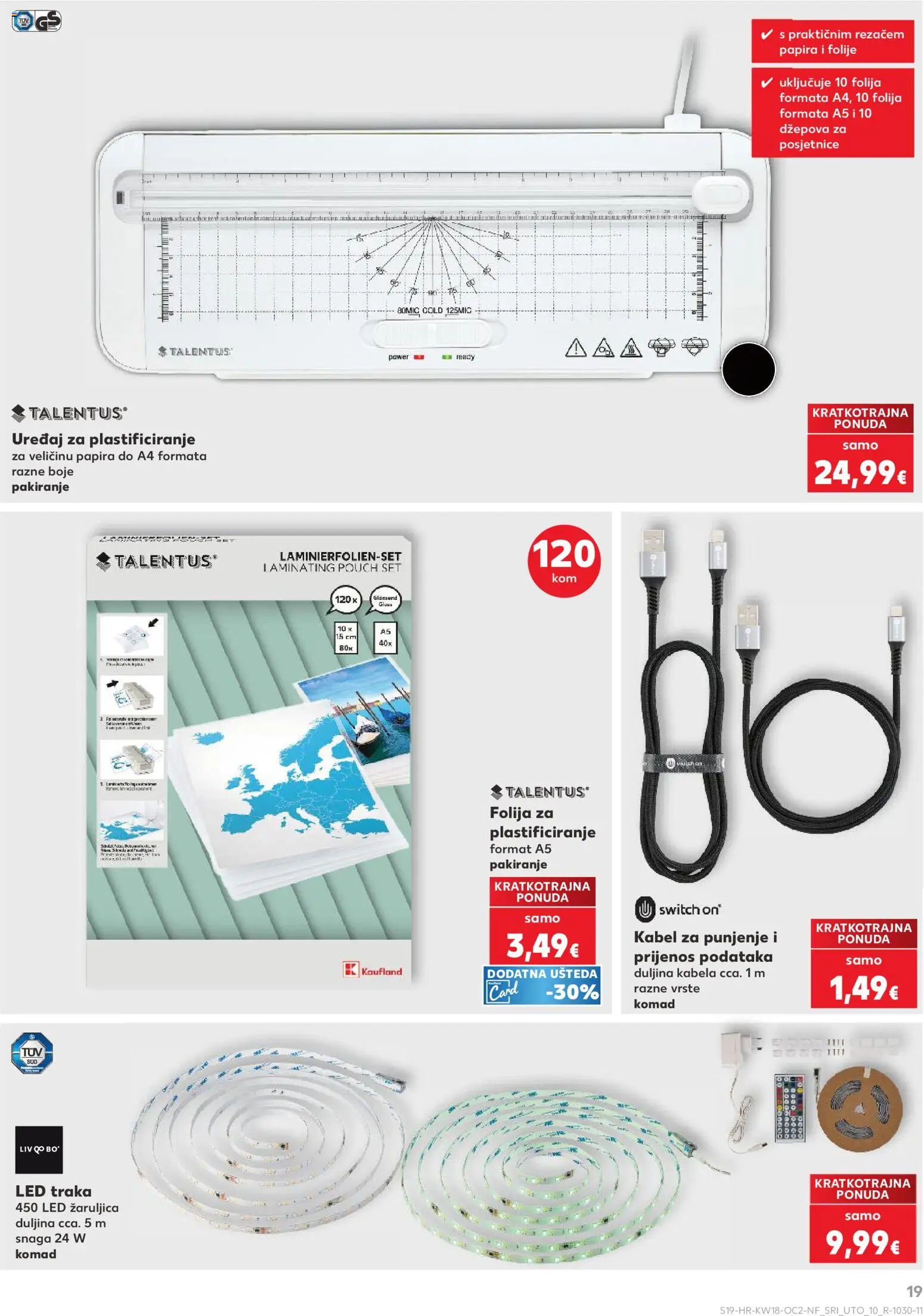 Kaufland HR akciós ujság - amely érvényes a következő dátumtól: 29.04.2026 | Oldal: 19 | Termékek: Kábel, Bor