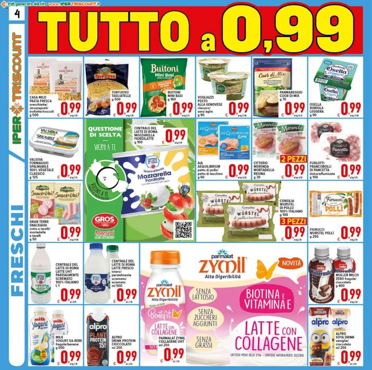 Volantino Ipertriscount del 25.07.2025 | Pagina: 4 | Prodotti: Pancetta, Formaggio, Aglio, Mortadella