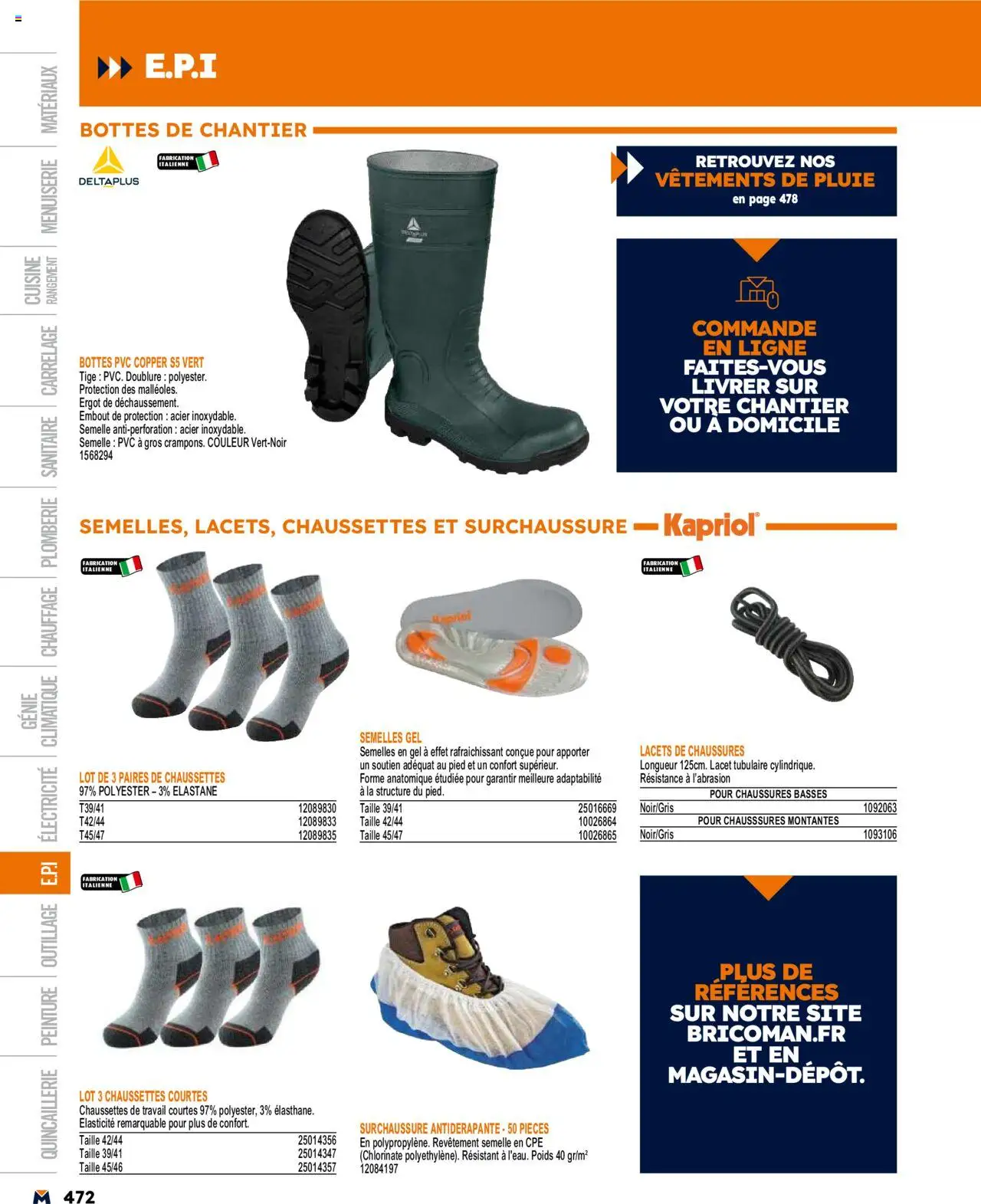  | Page: 472 | Produits: Poids, Vêtements, Chaussures basses, Bottes