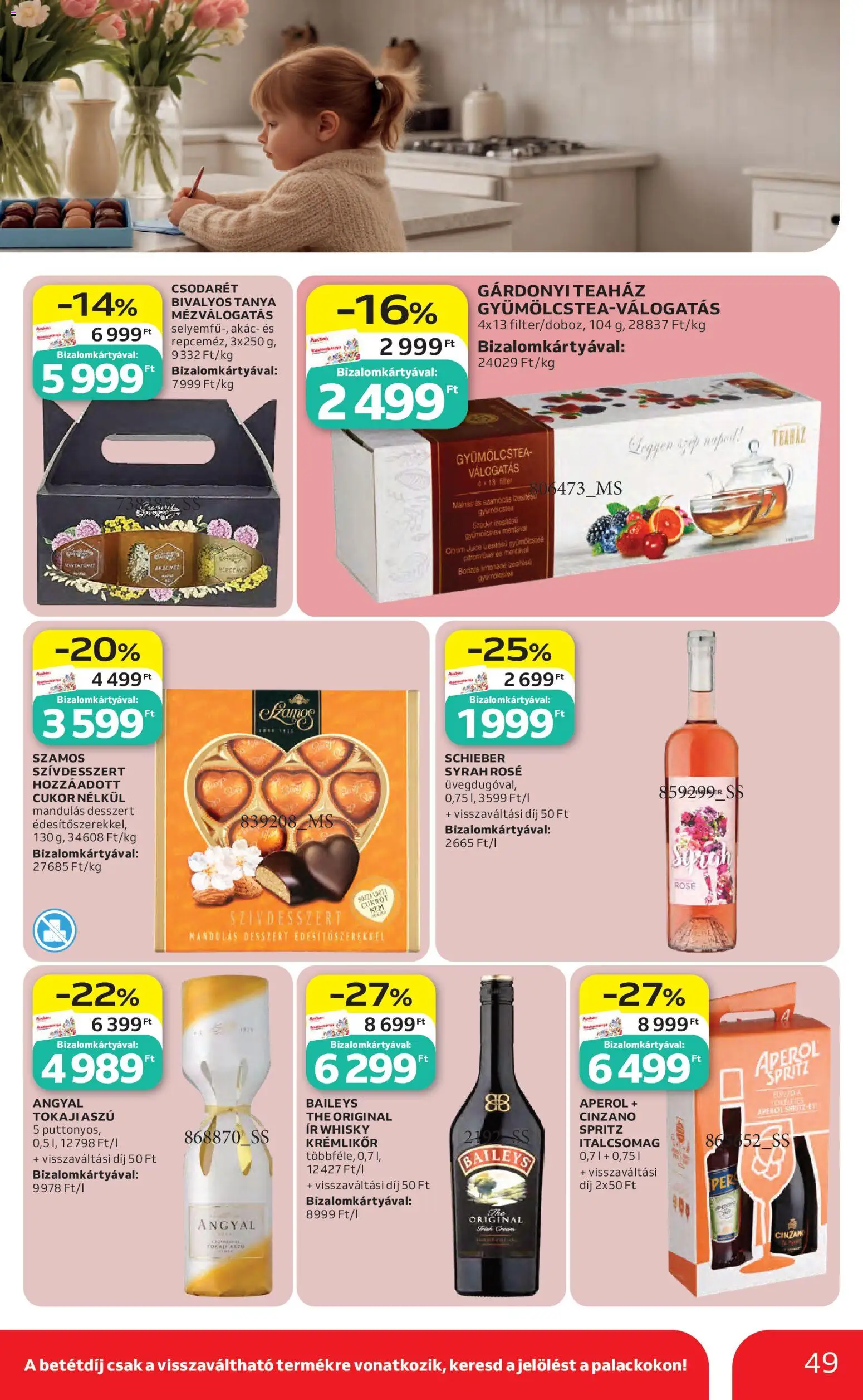 Auchan akciós ujság - amely érvényes a következő dátumtól: 30.04.2026 | Oldal: 49 | Termékek: Gyümölcstea, Whisky, Cukor, Citrom