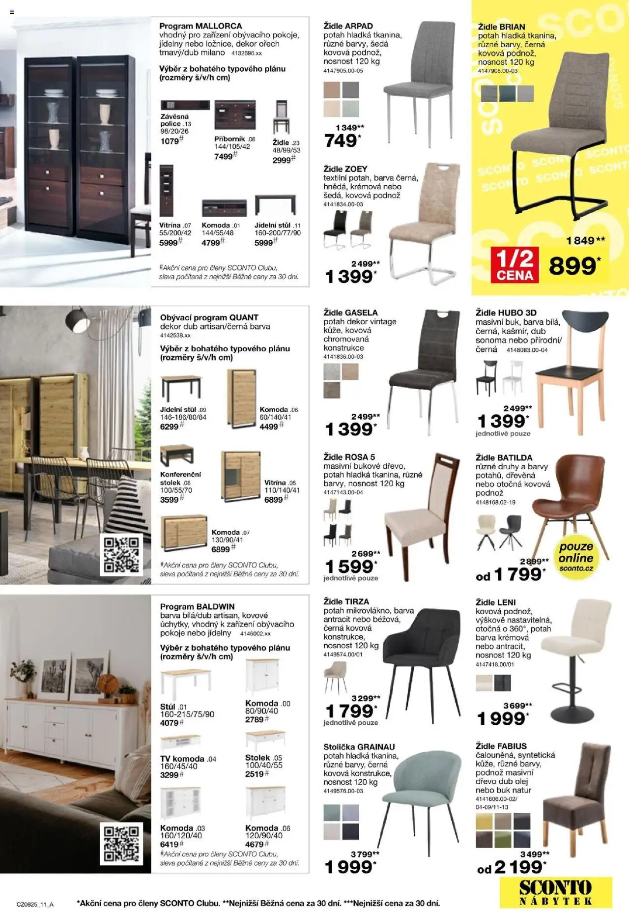 Sconto nábytek leták od 18.06.2025 | Strana: 11 | Produkty: Komoda, Stolek, Příborník, Barvy