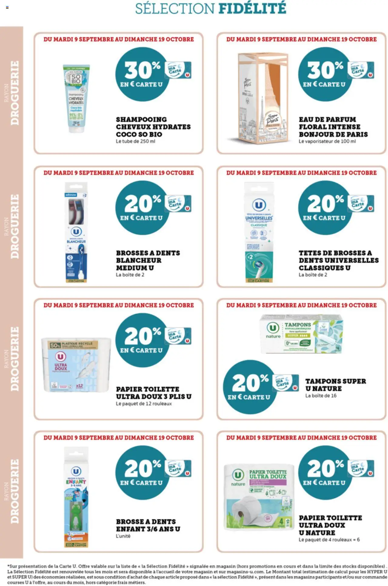  | Page: 14 | Produits: Tampons, Parfum, Shampooing, Brosse à dents