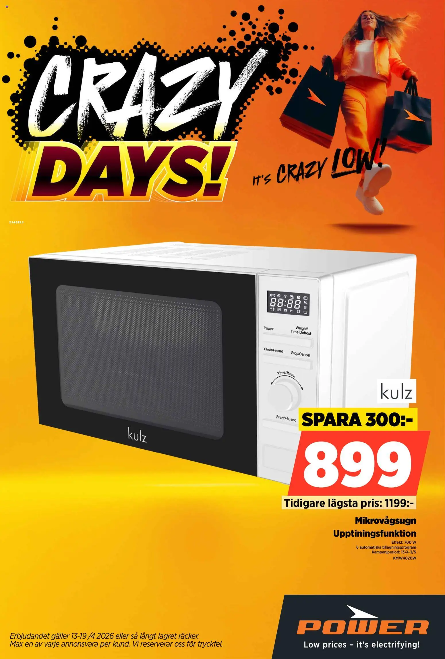 Power reklamblad aktuell från 13.04.2026 | Sida: 63 | Produkter: Galler, Mikrovågsugn
