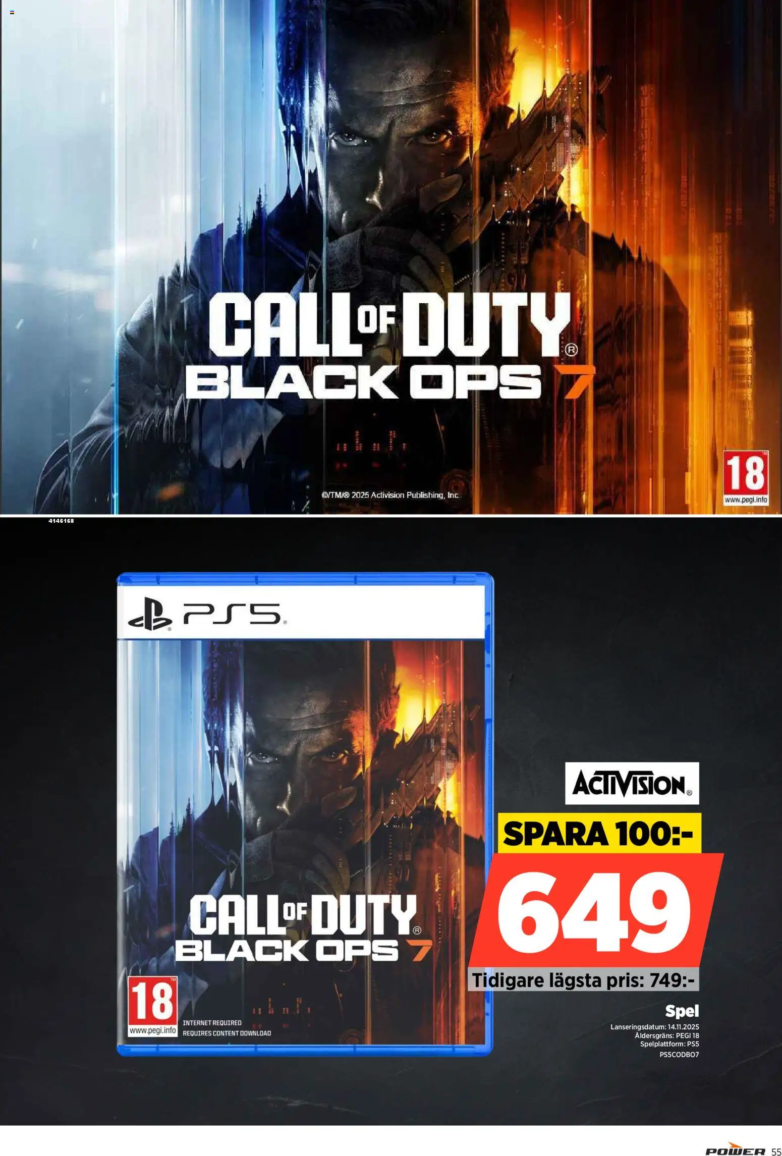 Power reklamblad aktuell från 17.11.2025 | Sida: 55 | Produkter: Spel