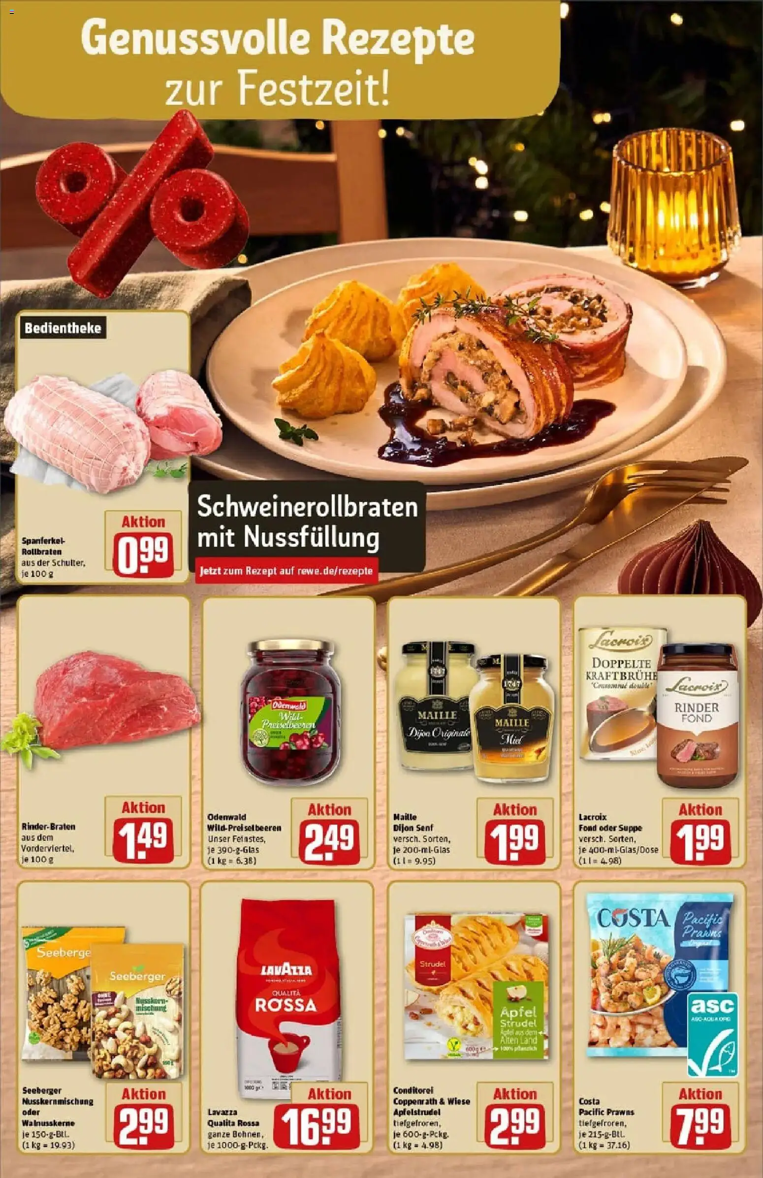 Rewe prospekt Beverungen	 – gültig ab 07.12.2025 | Seite: 6 | Produkte: Rinderbraten, Lavazza, Äpfel, Apple